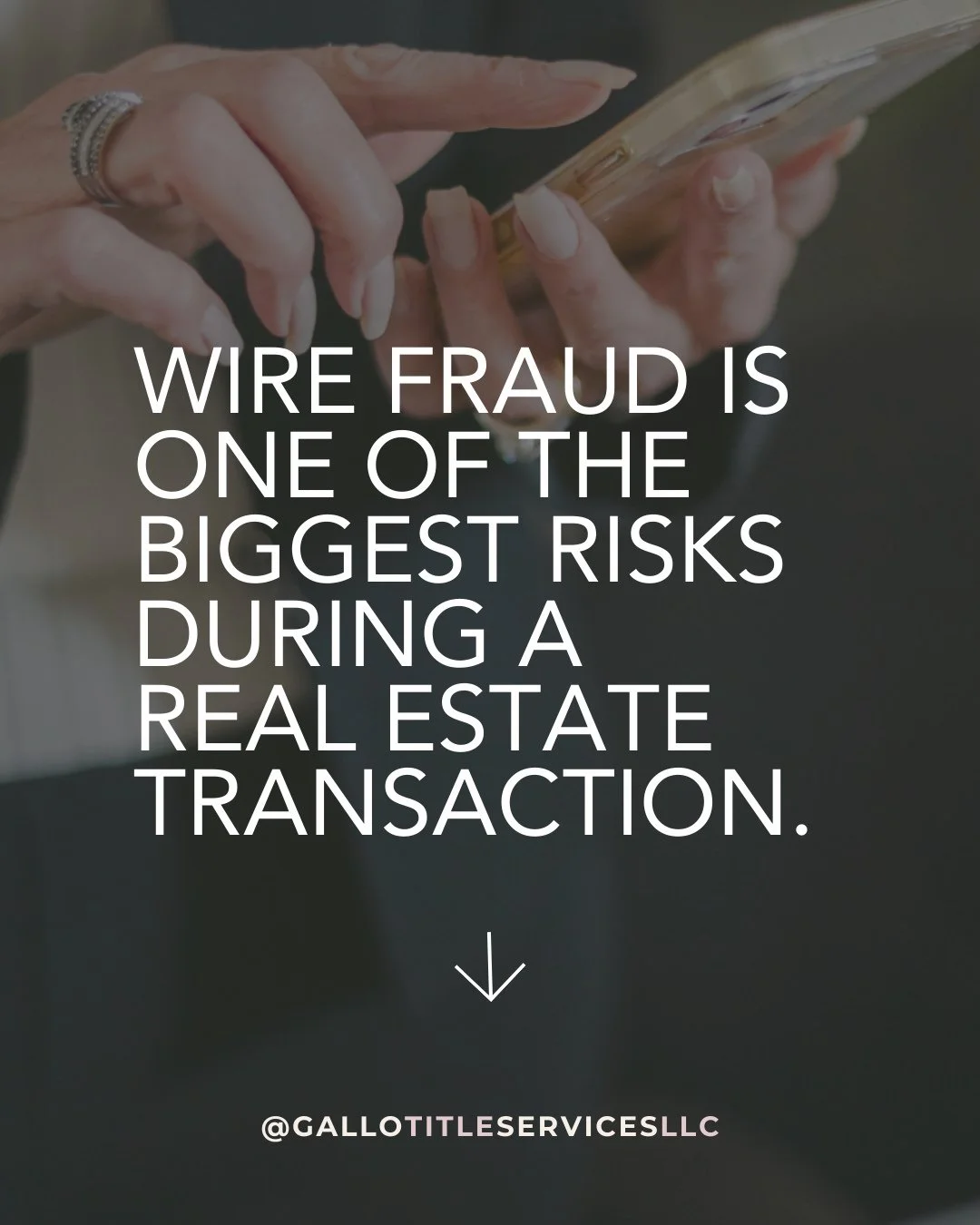 🚨 What you need to know:⁠
⁠
Scammers often send emails that look legitimate and request last-minute changes to payment instructions.⁠
⁠
That pressure to &ldquo;act quickly&rdquo; is a common red flag.⁠
⁠
🔍 Always verify wiring details directly with