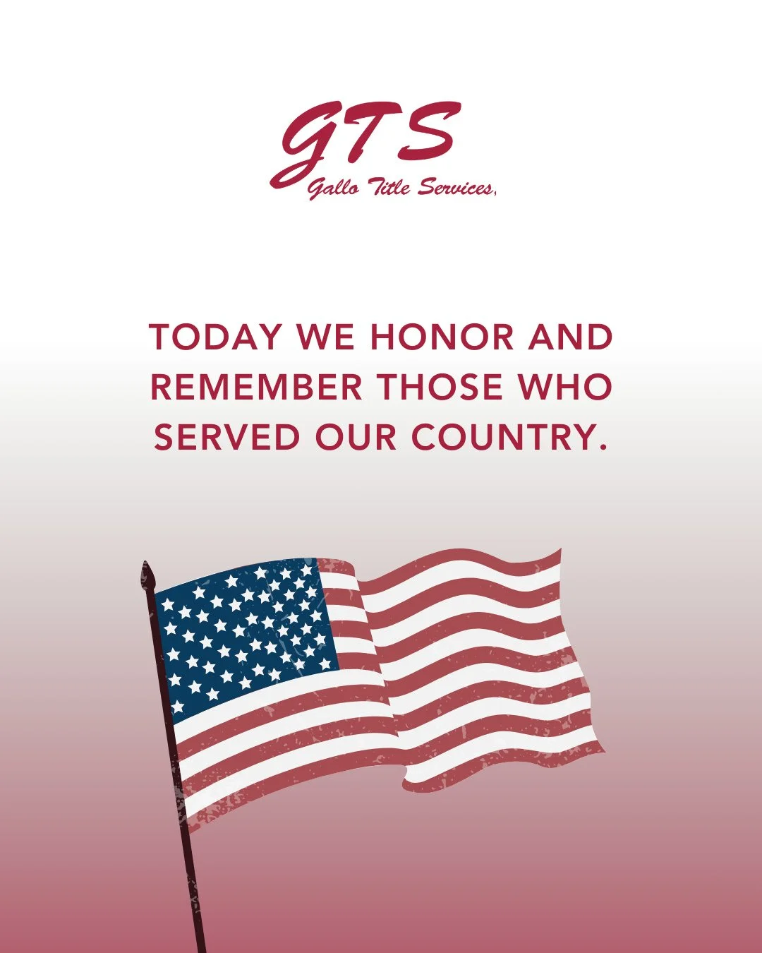 Today we honor and remember those who served our country.⁠
⁠
We&rsquo;re grateful for their sacrifice and dedication.⁠