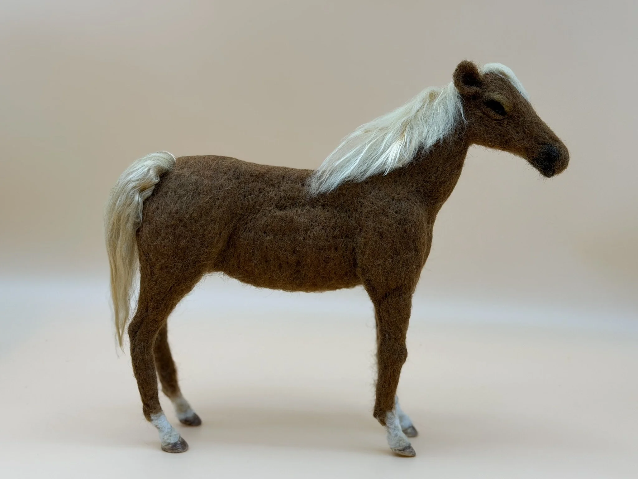 needle felted horse