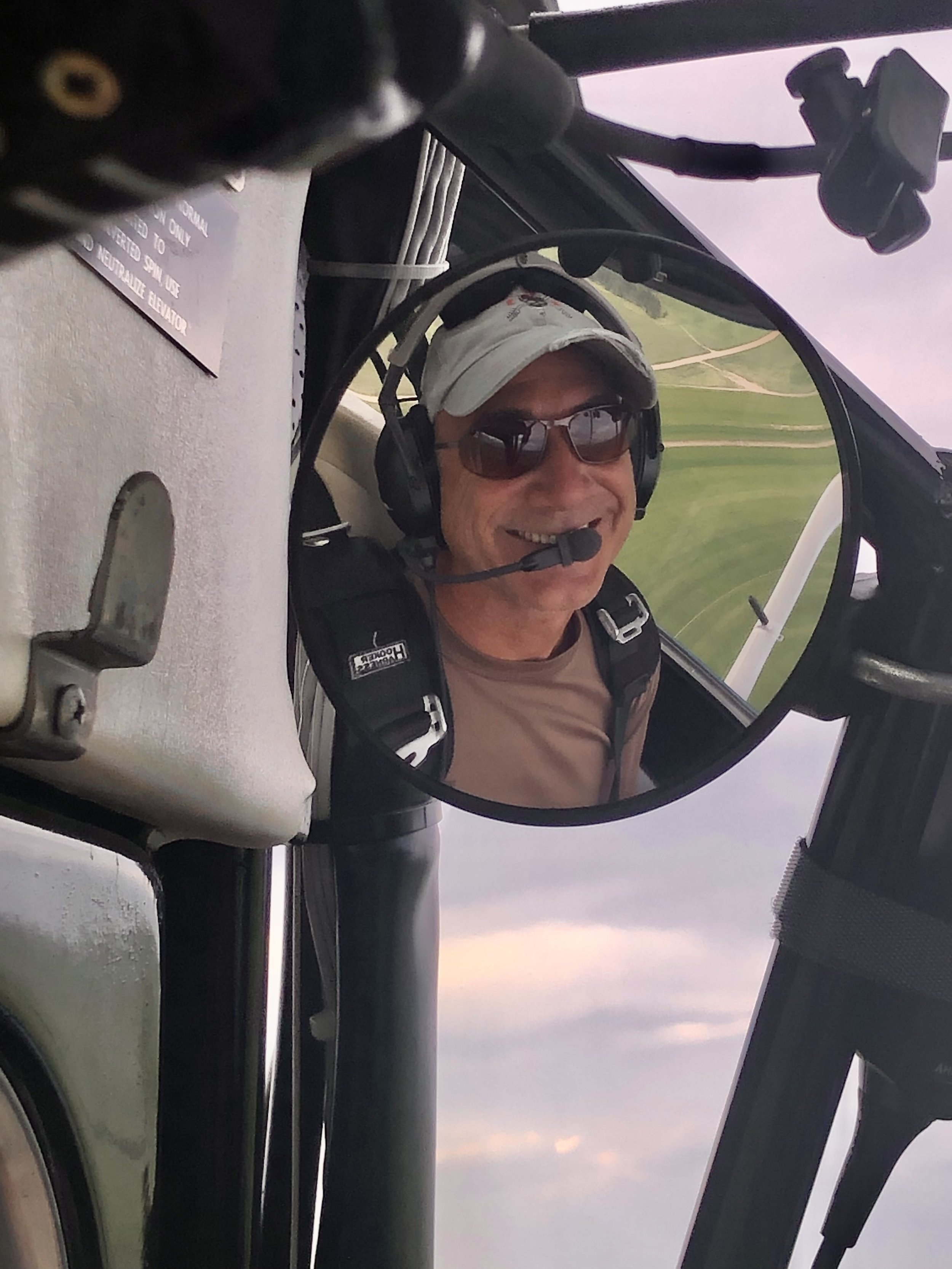 Scott Oatman in flight with Super Decathlon N2JG