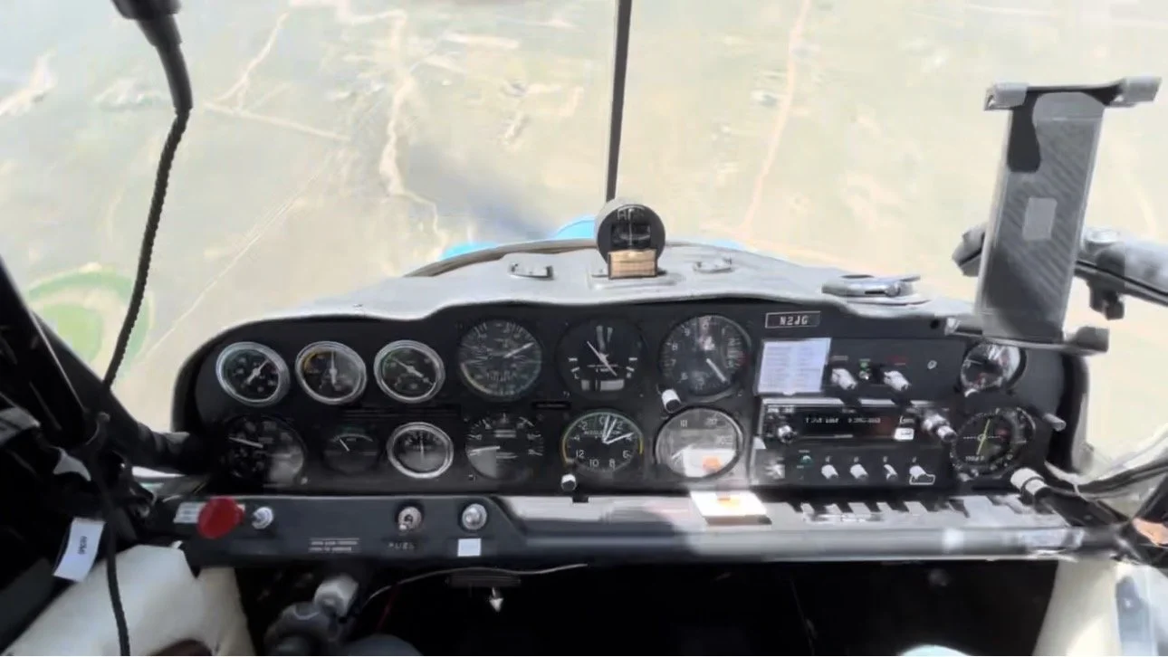 Super Decathlon in a spin with Student Matt Henkel