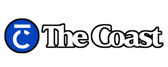 Logo of The Coast with a blue circle containing a white T and a black outline