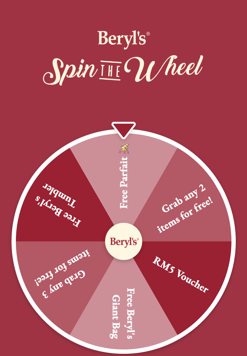 In Store Activity: A chance to Spin The Wheel if you get 3 matching icons