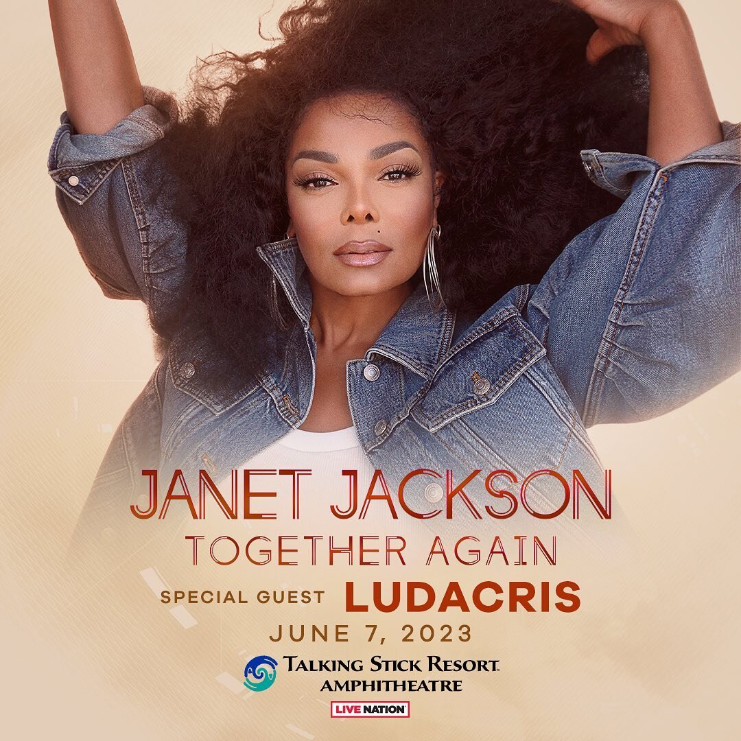 Get ready for a night to remember.  The iconic Janet Jackson is coming to Talking Stick Resort Amphitheater on June 7 with special guest Ludacris.  Grab your tickets now &mdash;&gt; https://www.Ticketmaster.com/event/19005D87B1961EDA

#janetjackson #