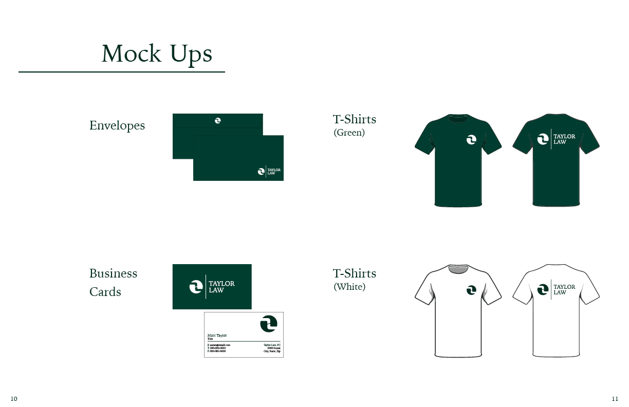 Taylor Law - Mock Ups