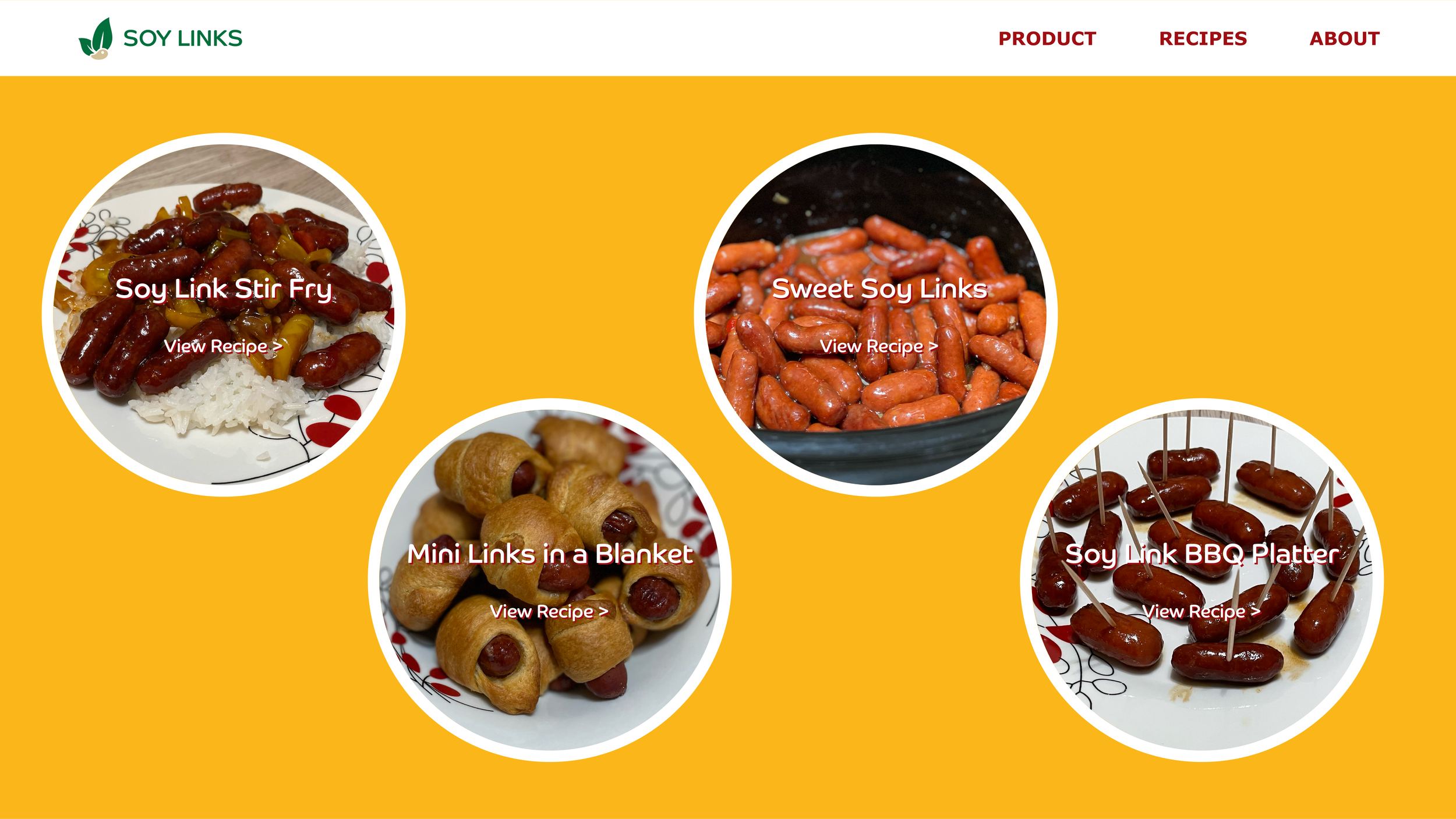 Soy Links - Website (Recipes)