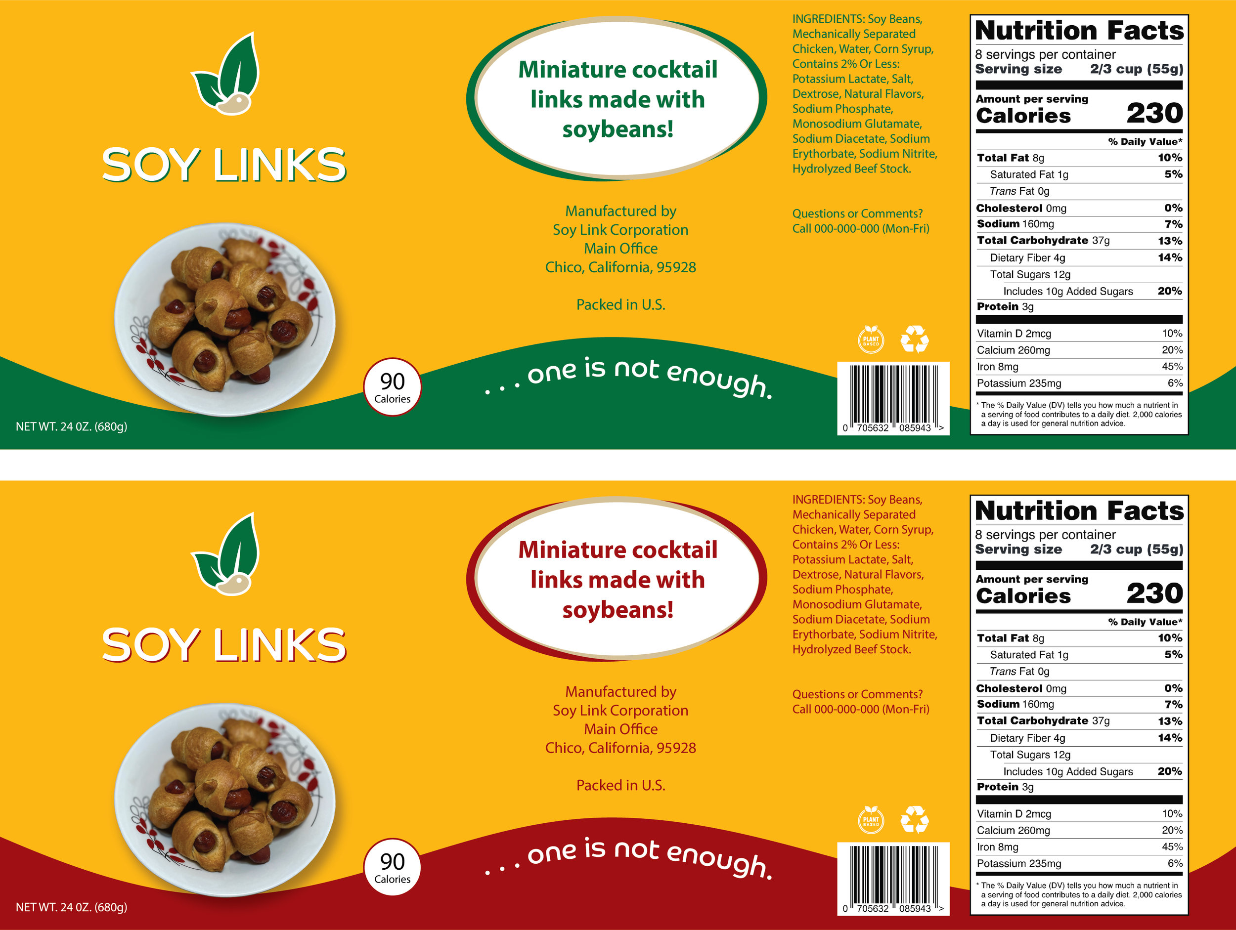 Soy Links - Can Label