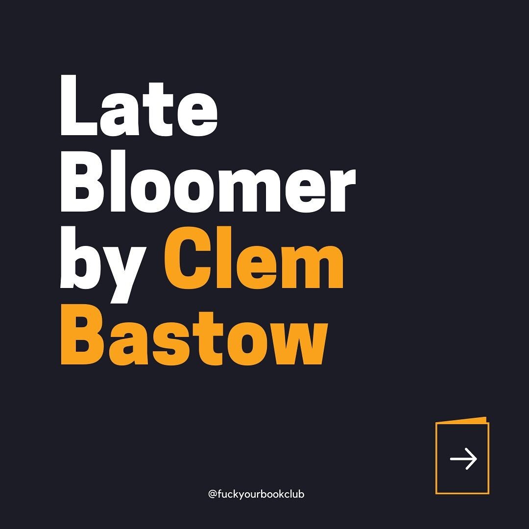 Ep 8 // Fuck Your Book Club
 
📚 We&rsquo;re reading: Late Bloomer: How an Autism Diagnosis Changed My Life by Aussie writer &ndash; and my new literary #GirlCrush - Clem Bastow (@clembastow) 
 
🍔 We&rsquo;re drinking: This week, we&rsquo;re taking 
