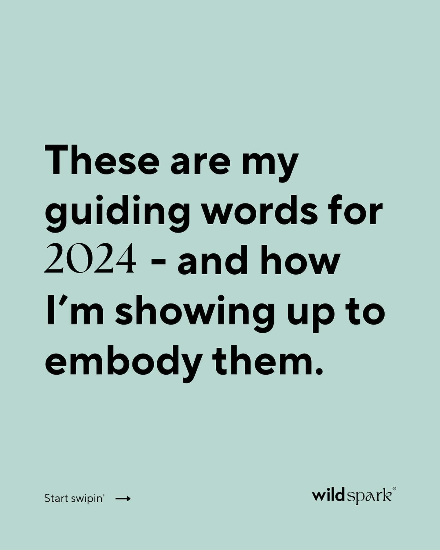 Another year, another set of words, character traits, and focus points that I need to cultivate.

But this practice is more than just a cute excuse for an Insta post. Ohhhhh, man - it&rsquo;s *so* much more than that.

These are the 4 ways I keep mys