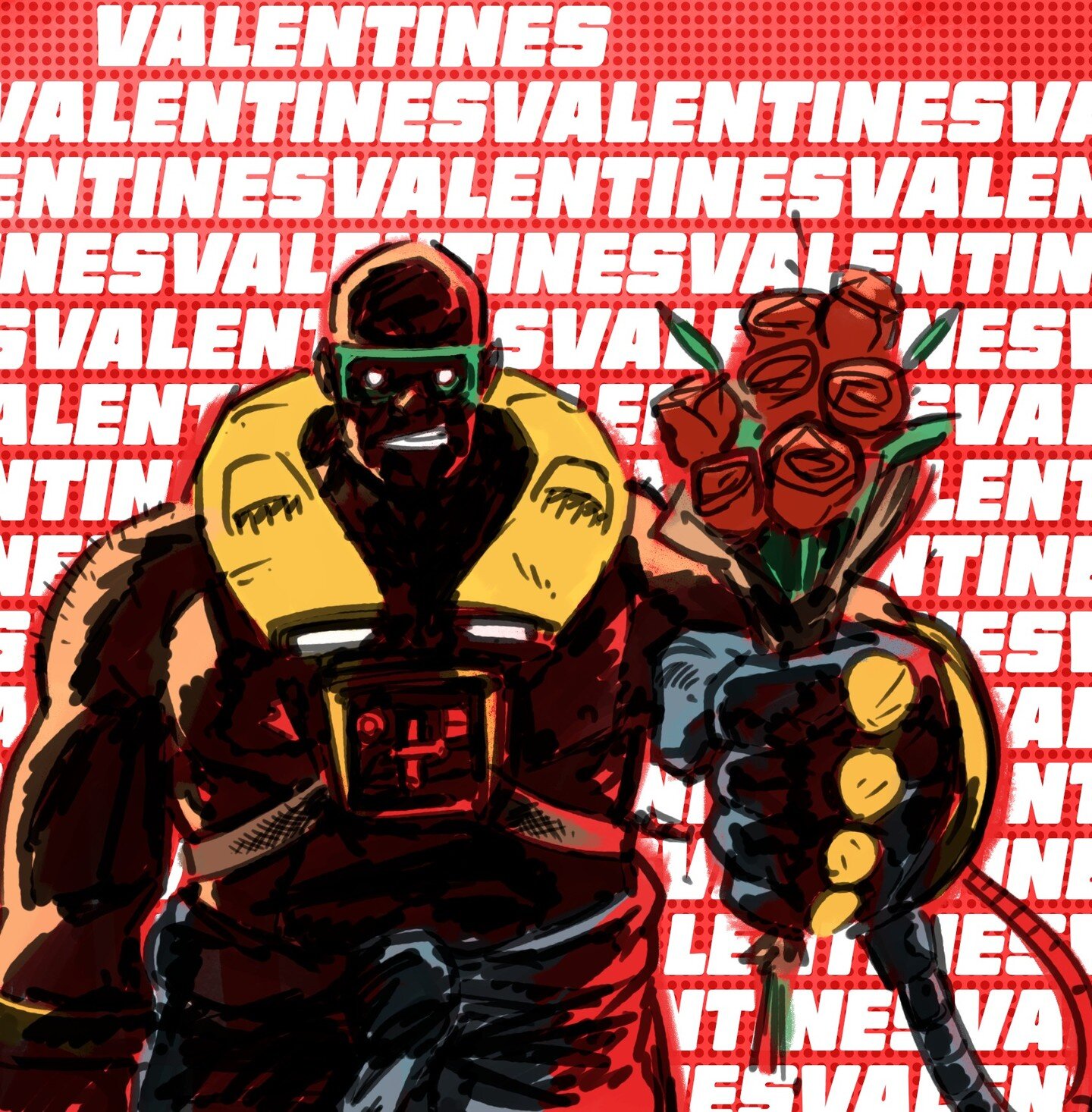Happy Valentine's day! 🌹
Who is getting red roses from Boris? 👀

#valentine #valentinesday #boardgames #art #illustration #artwork #br&aelig;tspil #valentinesdaydrawing #combofighter