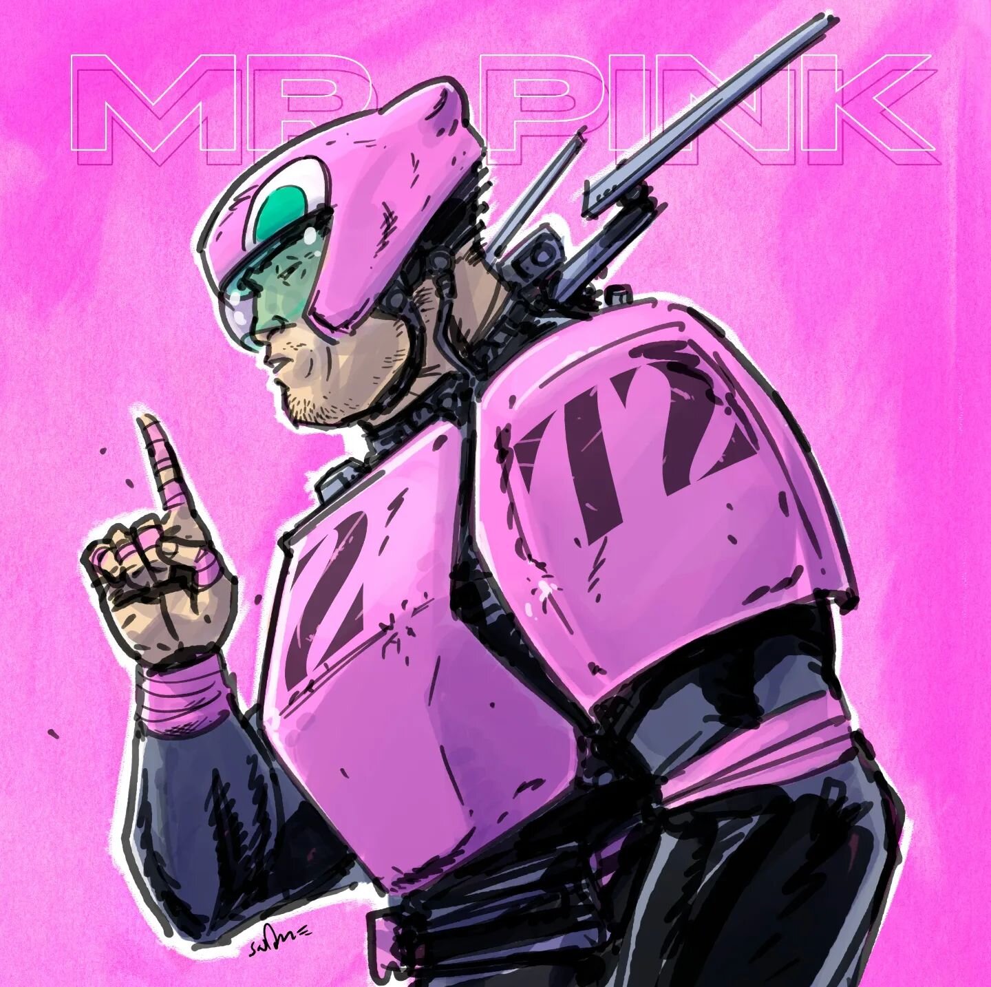 Its international Pink Day! 
Also known as Pink shirt day, to Fight against bullying 💗

So here's our own Mr. Pink aka. Katashi &ldquo;The Bull&rdquo; Ono - you'll also meet him in Combo Fighter Plotmaker Edition, Pack 3 👊

A little about The Bull: