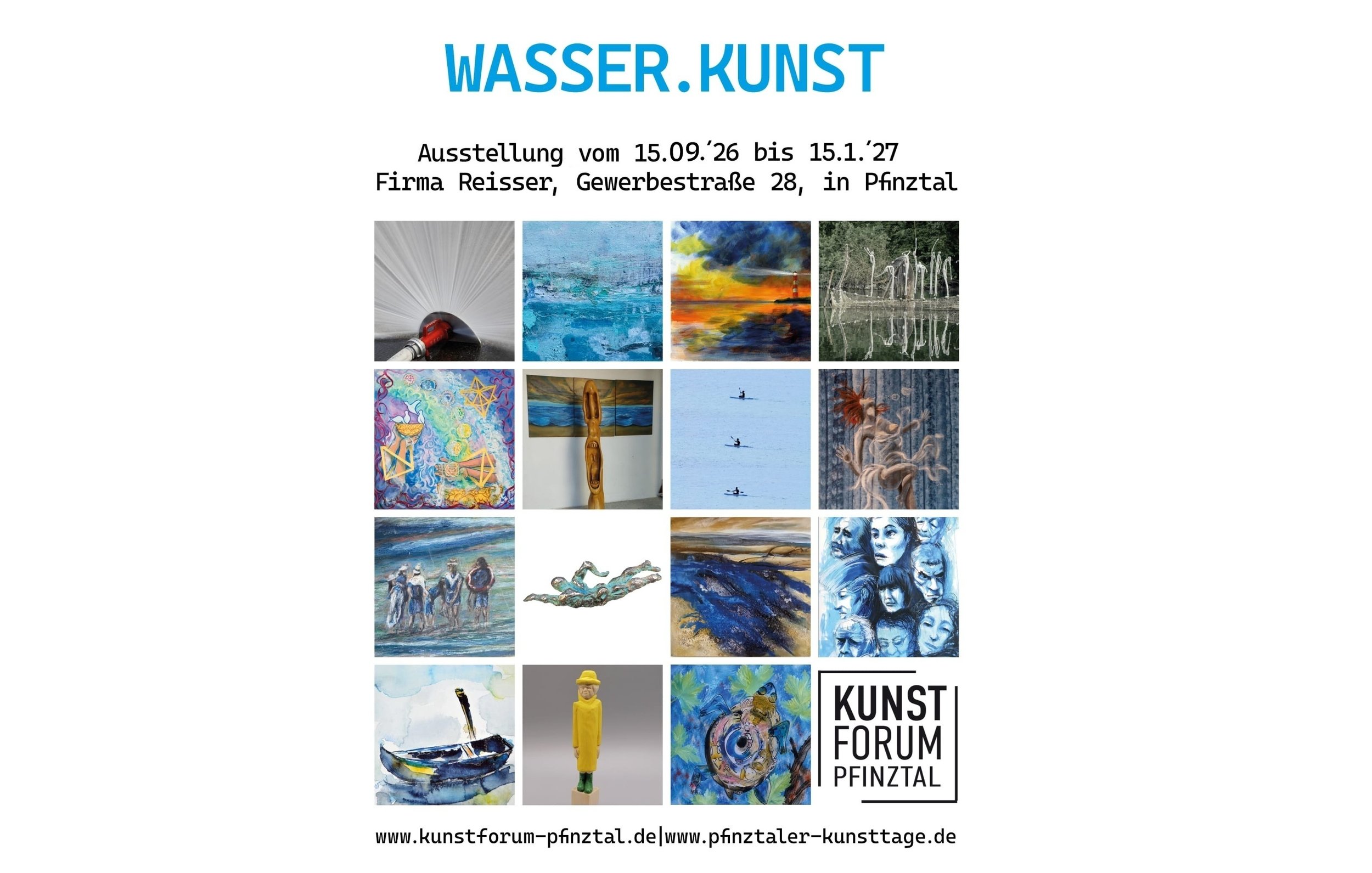 Ausstellung WASSER.KUNST       Fa Reisser Gewerbestr. 28 Pfinztal