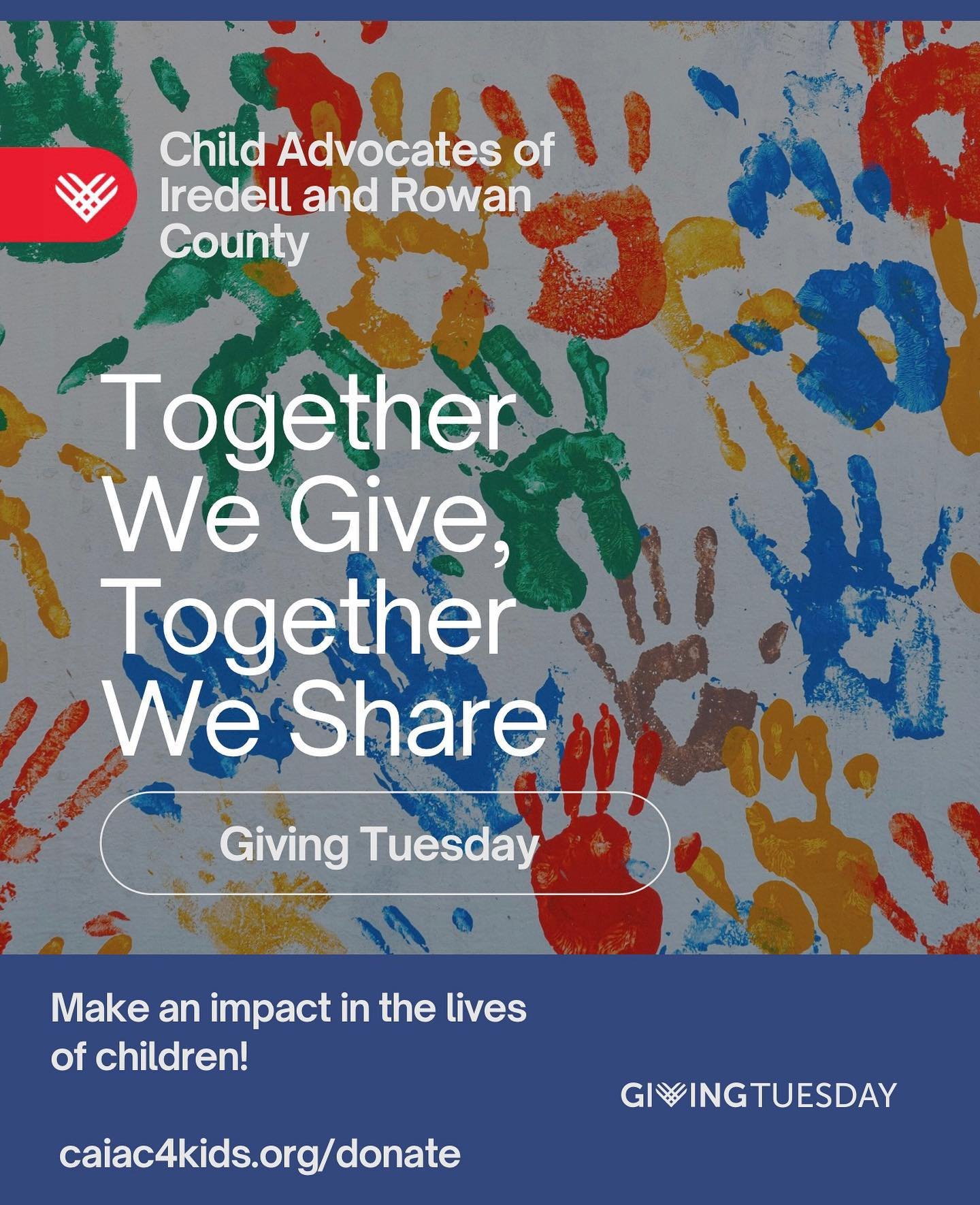 It's Giving Tuesday! A day to help support the local charities nearest and dearest to you and your community. We hope CAIAC is one of those places. Donating can be done through our website. Thank you for all you do!