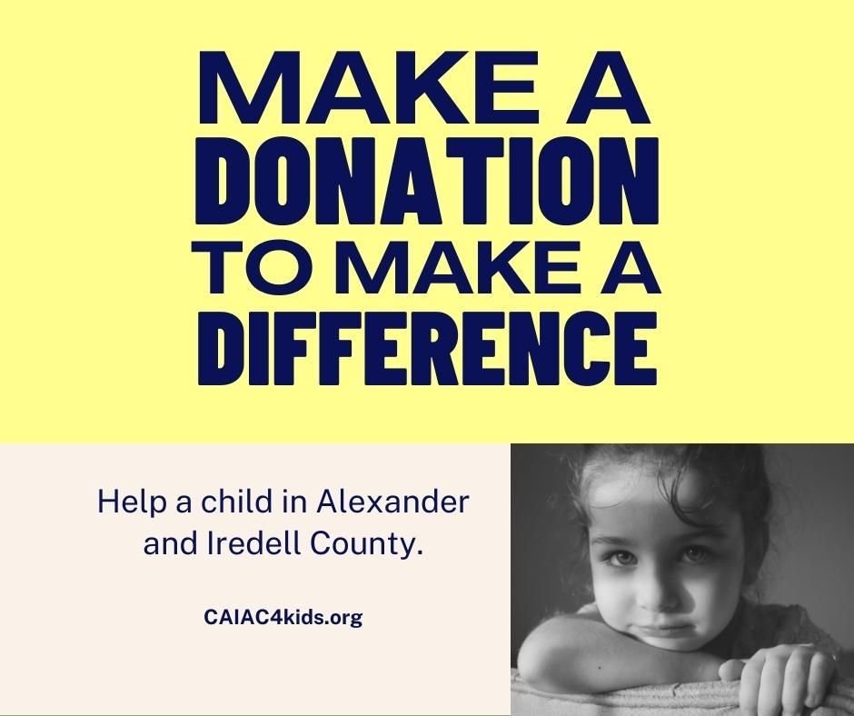 As you consider your year end giving - please think of CAIAC and help a child in our county.  Donate today at caiac4kids.org