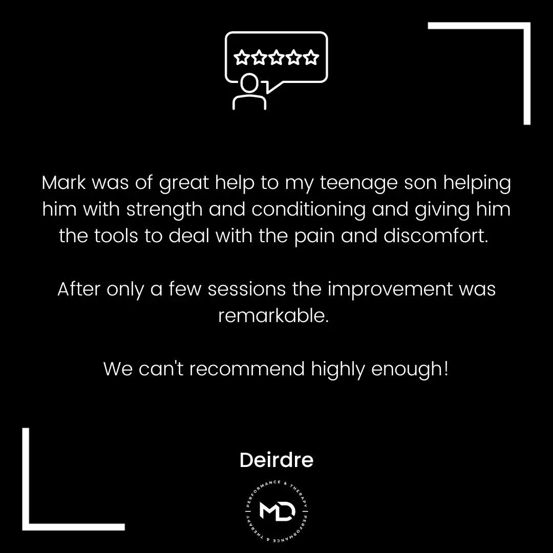 Many thanks for your very kind words Deirdre. 

Registration is now open for the Youth S&amp;C Programme. 

Weekly S&amp;C classes catering for youths aged 11-17.

Develop speed, strength, power and movement skills, improve lifting technique and redu