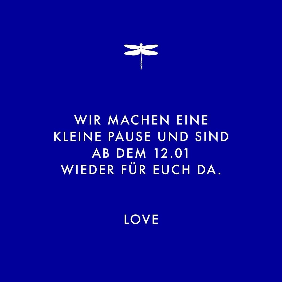 Blaue Libelle geht in die Betriebsferien. Wir freuen uns euch alle ab dem 12.01 wieder bei uns empfangen zu d&uuml;rfen 💙 

#blauelibelle #blauelibellebar #blauelibellem&uuml;nchen