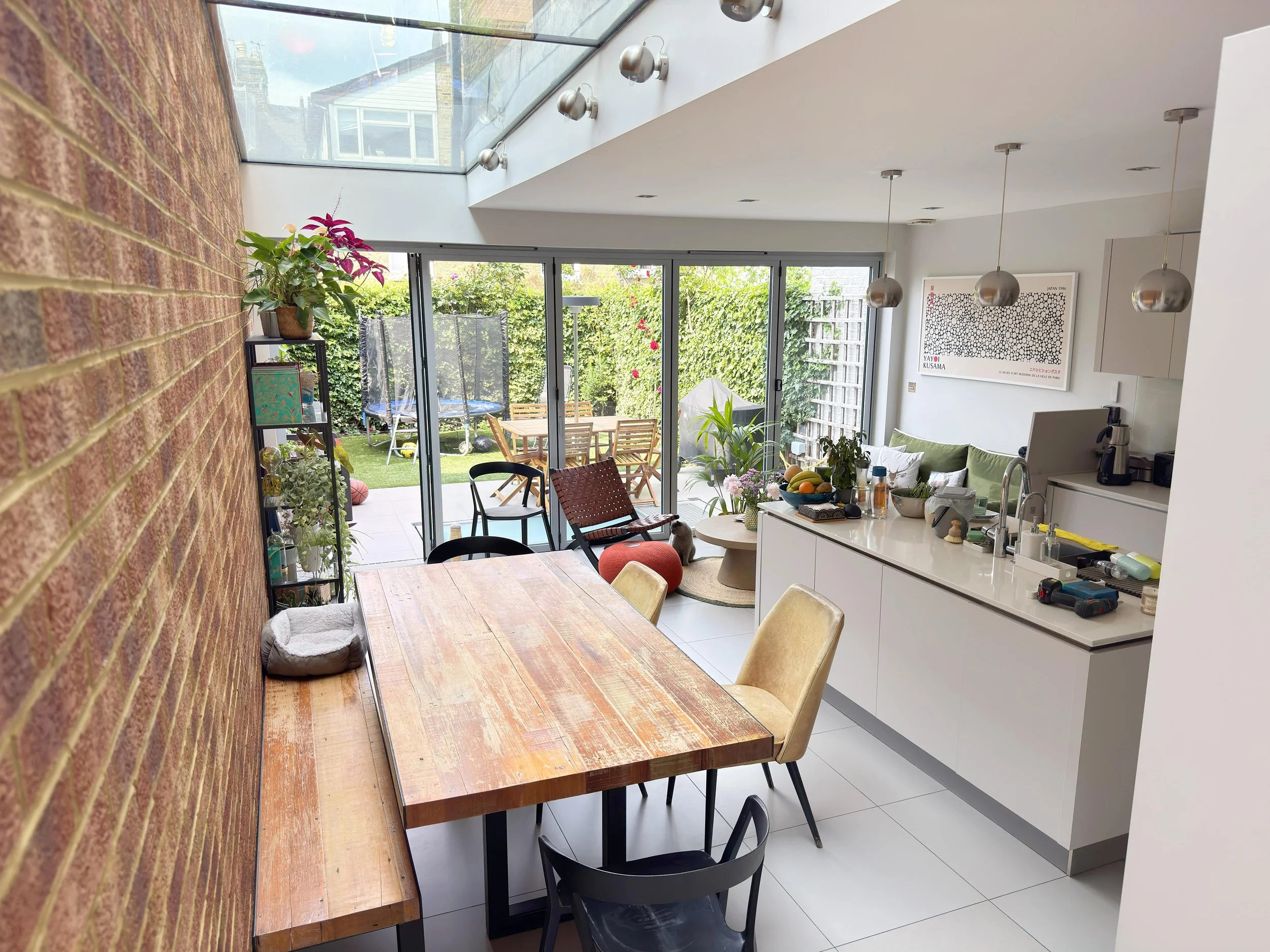Mid-terrace basement transformation in Clapham 