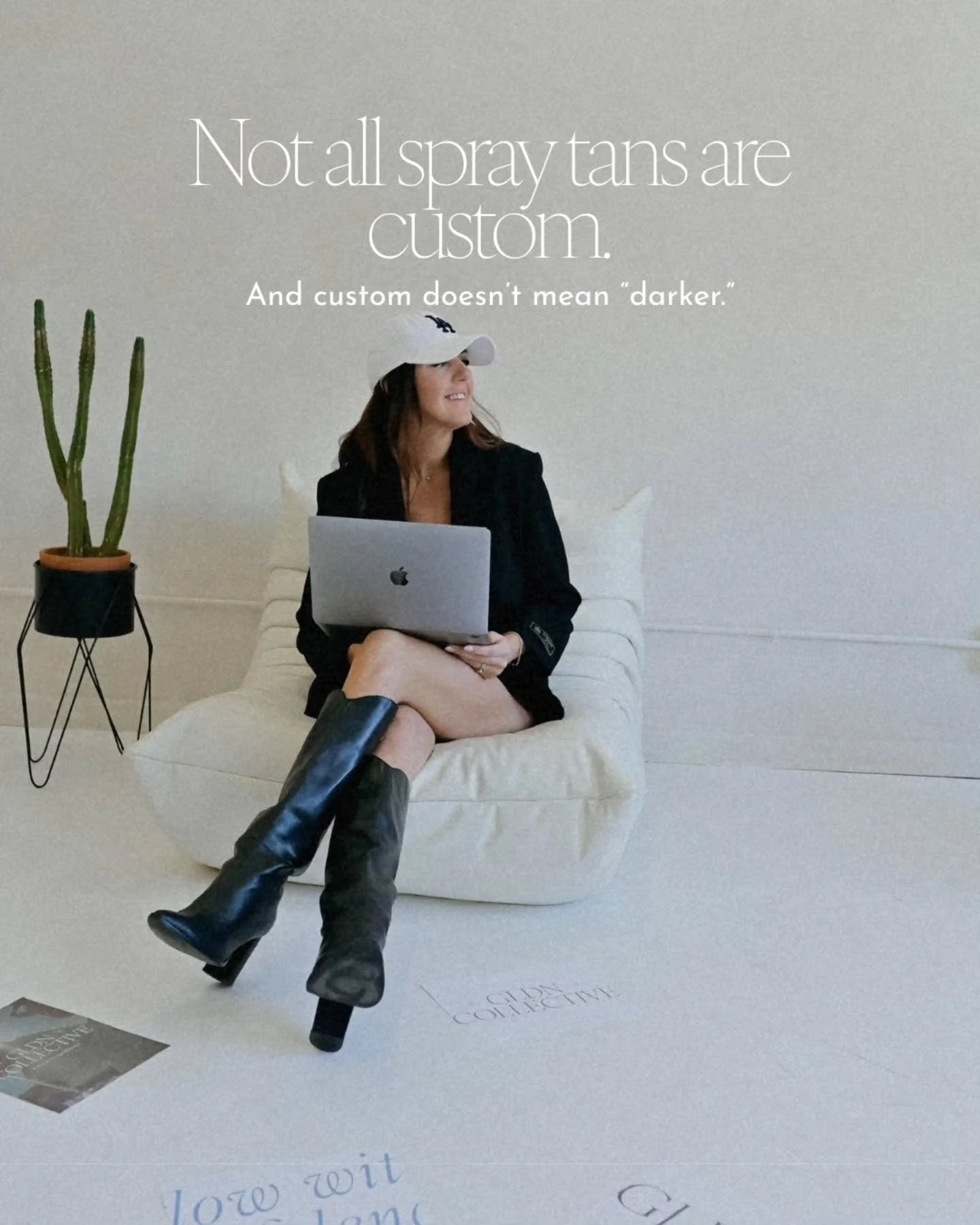 A truly custom spray tan isn&rsquo;t about chasing depth, it&rsquo;s about balance.

When color is mixed intentionally, applied with precision, and tailored to your skin, the result doesn&rsquo;t look sprayed on. It looks natural, even, and effortles