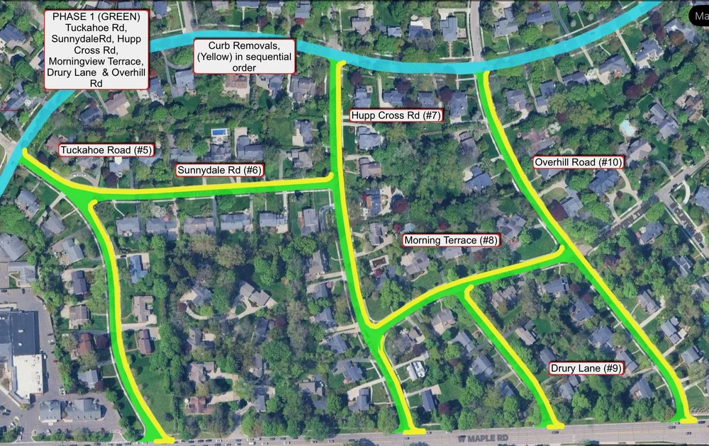 Phasing Map Example Green Section Phasing/Sequencing Maps — Bloomfield Village Roads