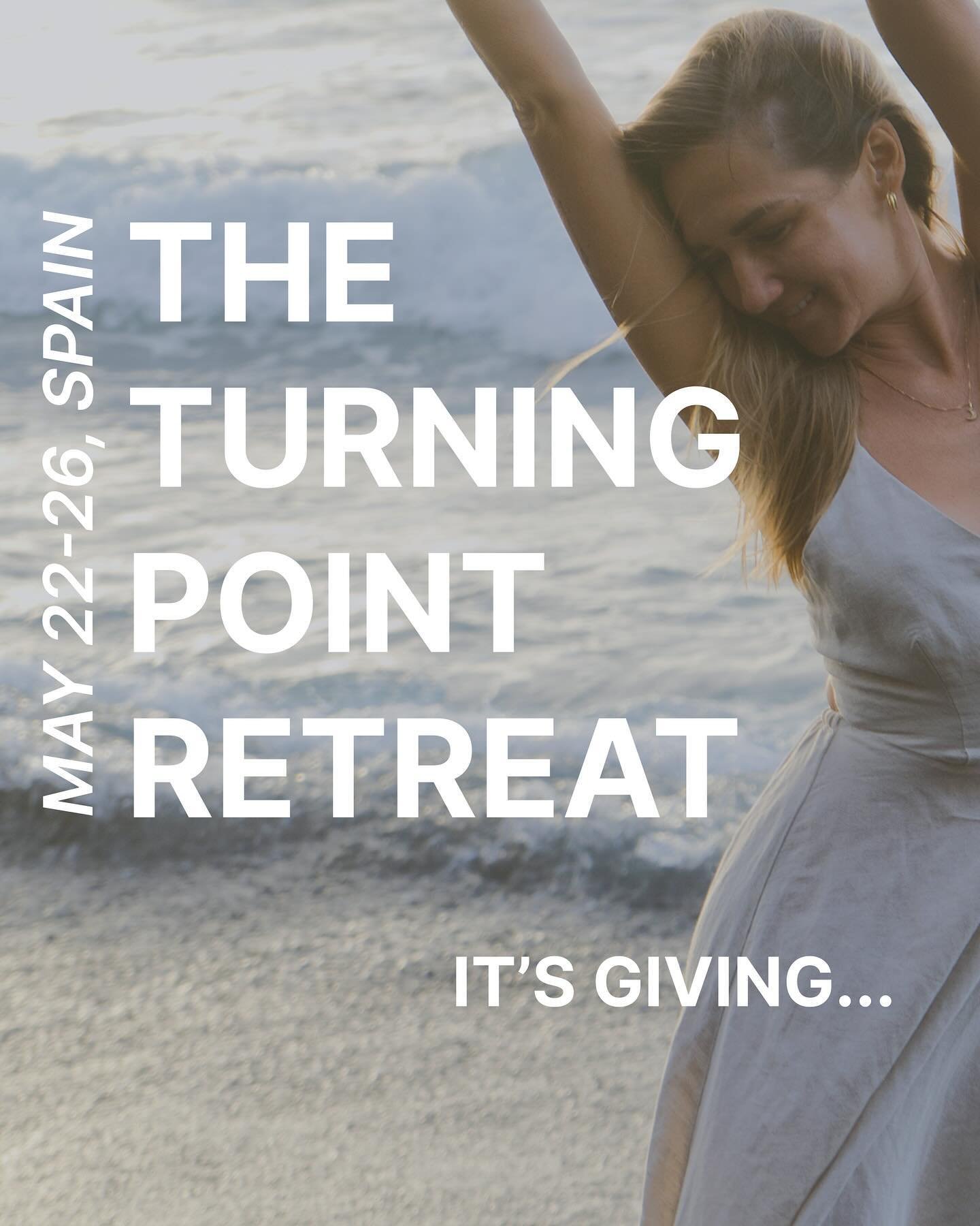 The Turning Point Retreat is open, and my heart is so full.

Even before we officially launched, 4 spots were already claimed. I knew we had to make room for more magic, so we added 2 extra spots. That means 14 beautiful souls will gather in Spain th