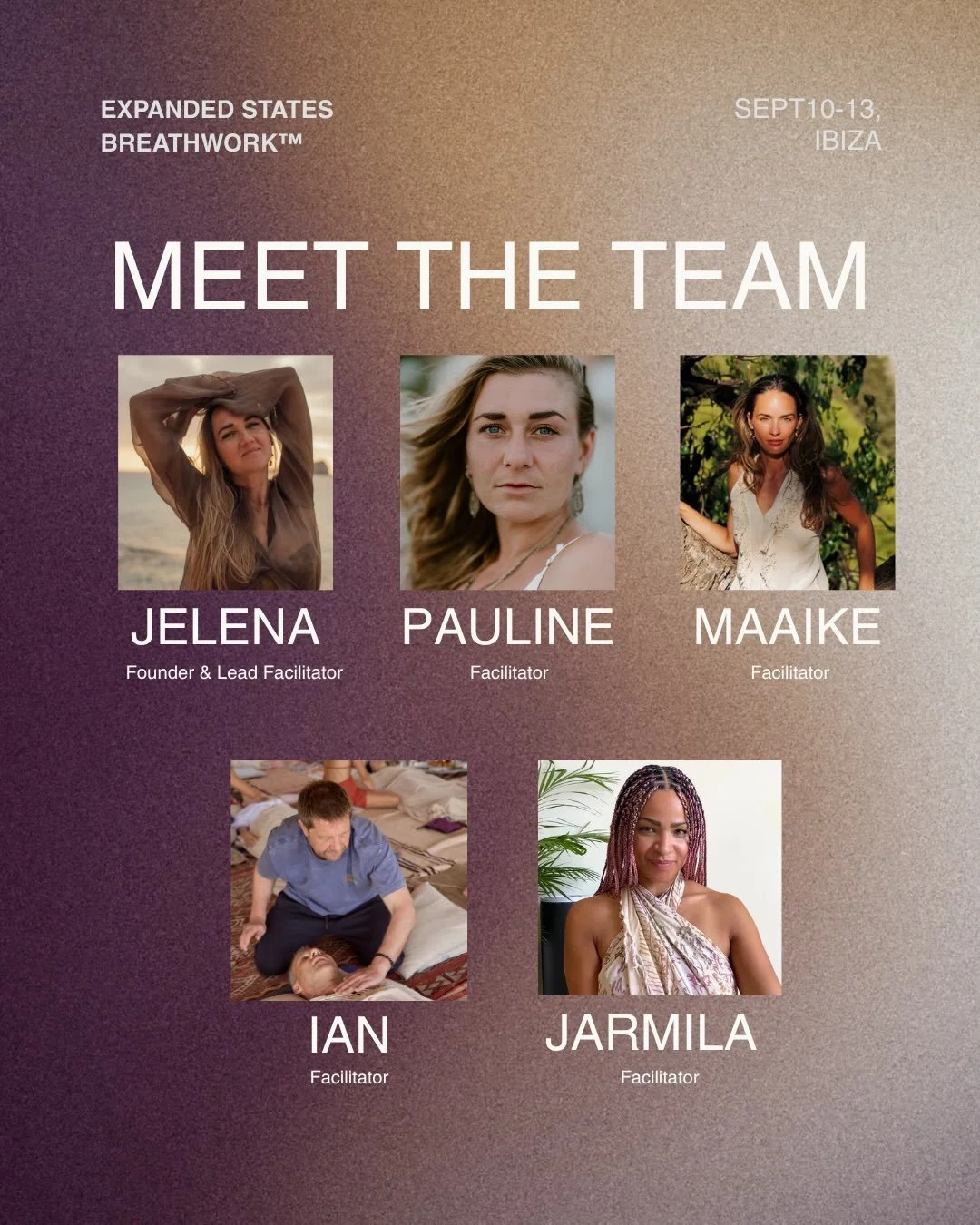 Every person co-facilitating this cohort came through the training they are about to assist on. 

Posting it has me feeling VERY moved!

@jarmilasaurugg , @yoko.worldwide and @marconi_breathing_sound all been through this process as participants befo