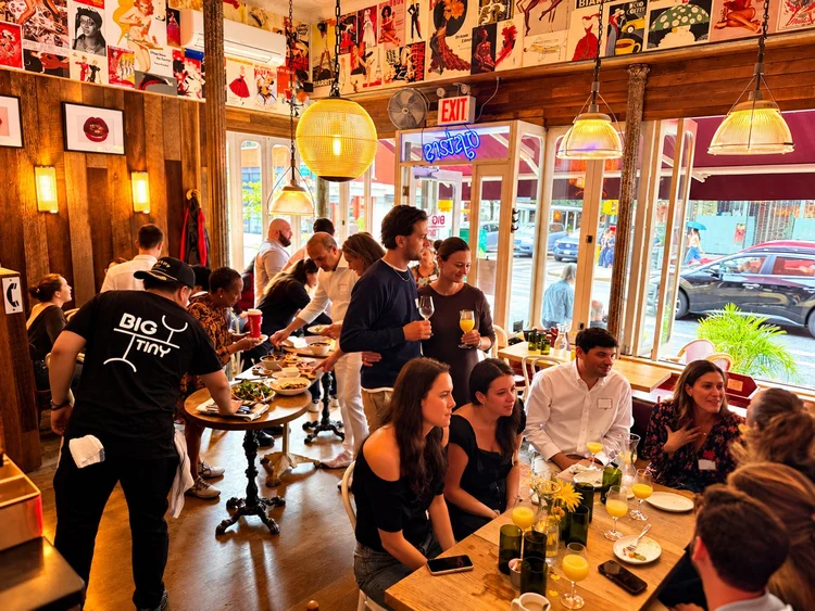 Guests celebrating a private party at Big Tiny