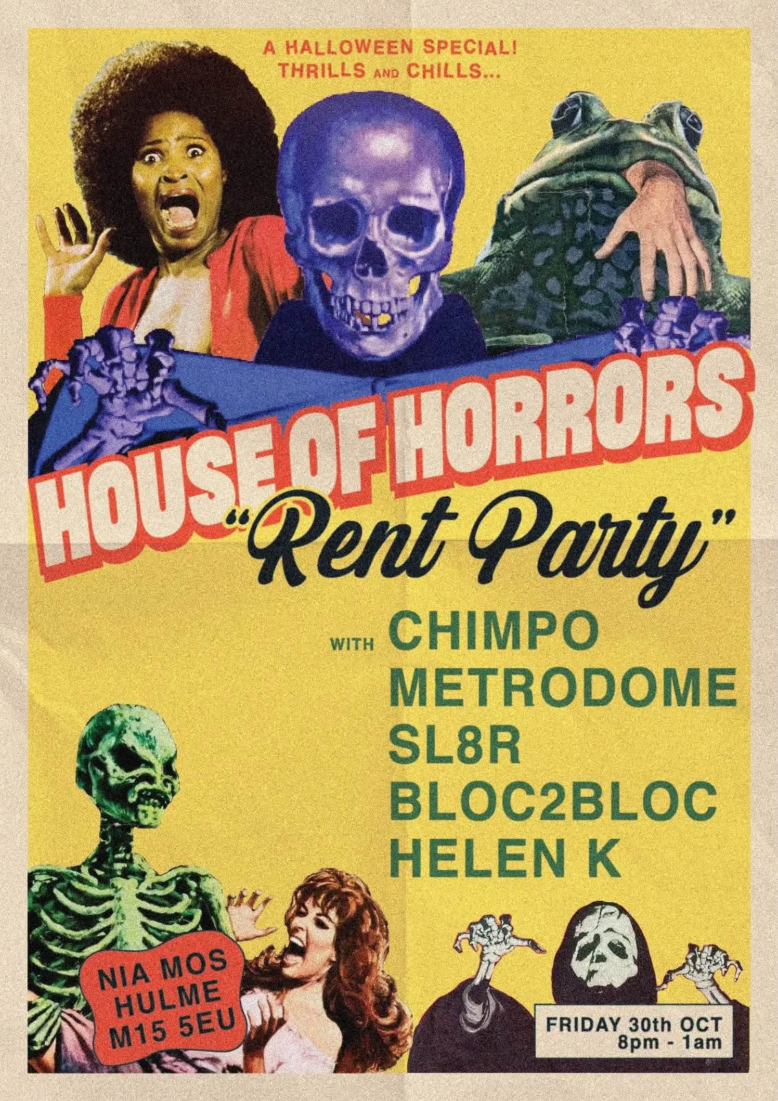 HOUSE OF HORRORS — RENT PARTY!