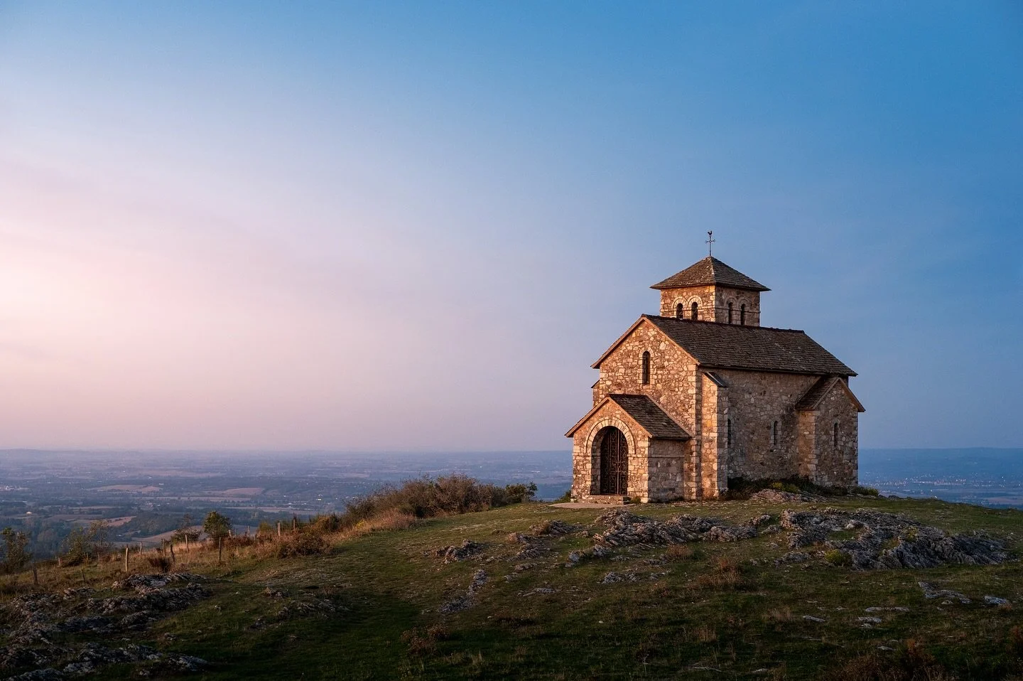 Coucher de soleil tarnais. On dirait pas mais on se pelait.