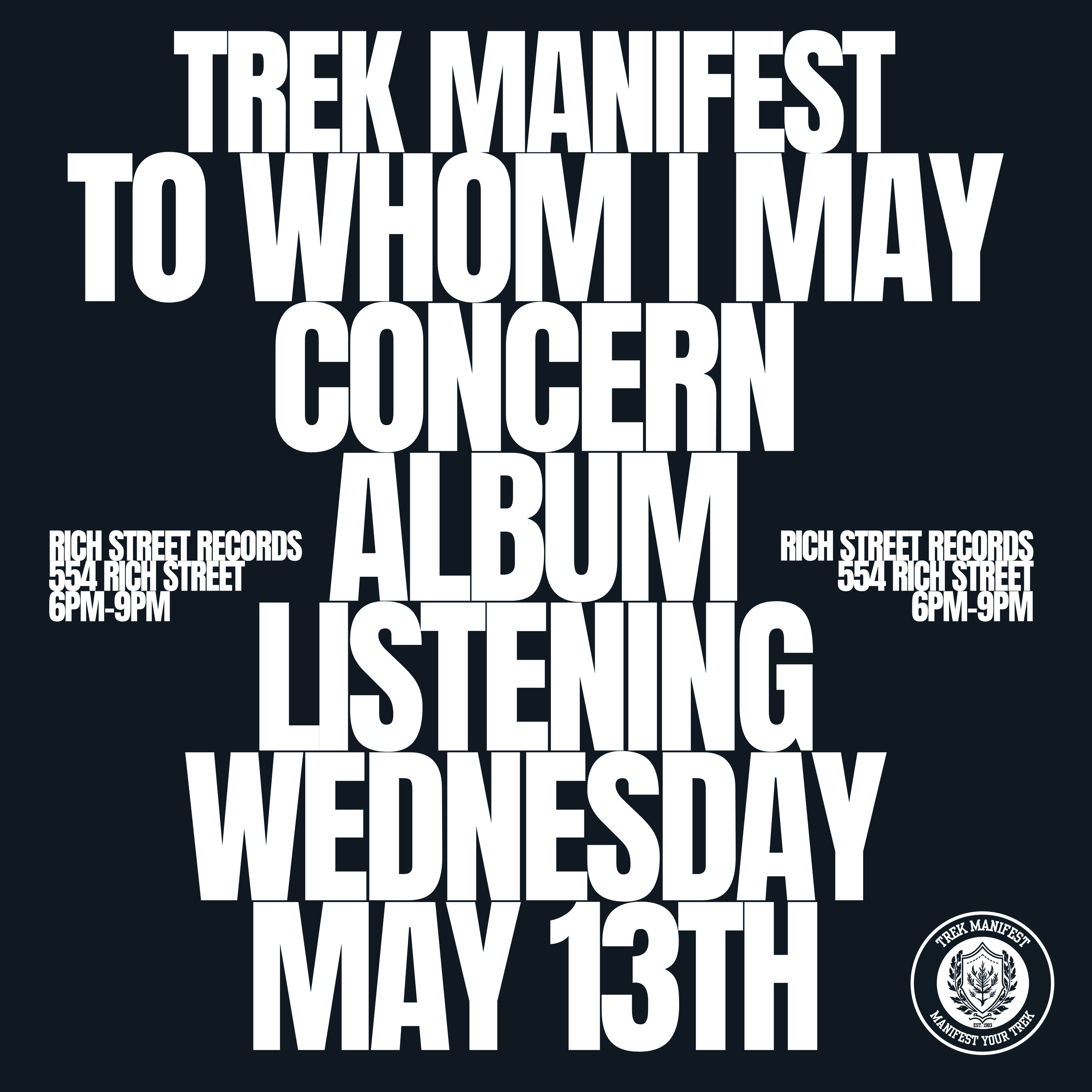 To Whom I May Concern Listening Party 