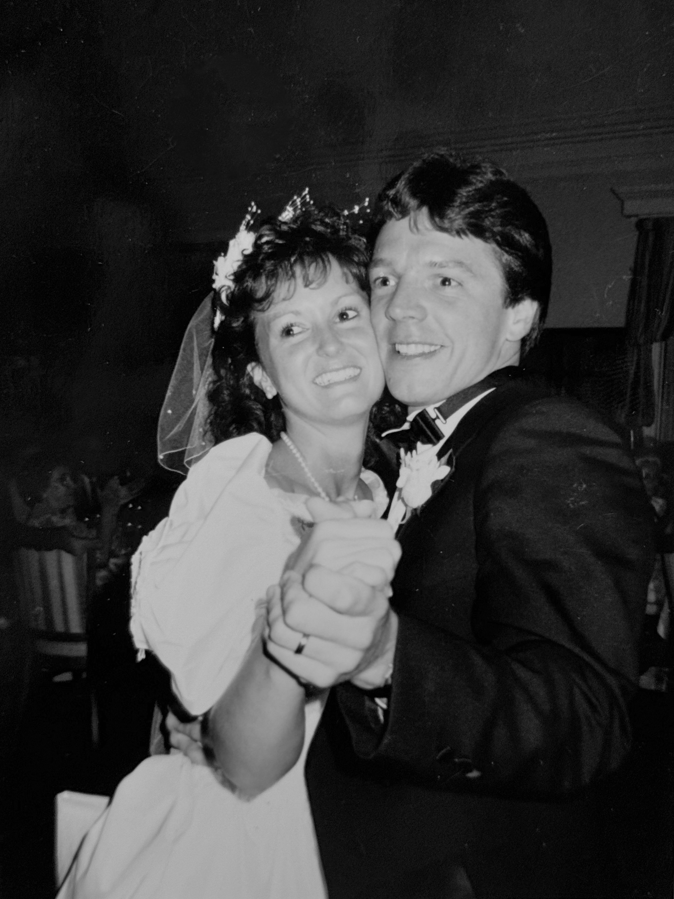 Mom and Dad, Married 1988.