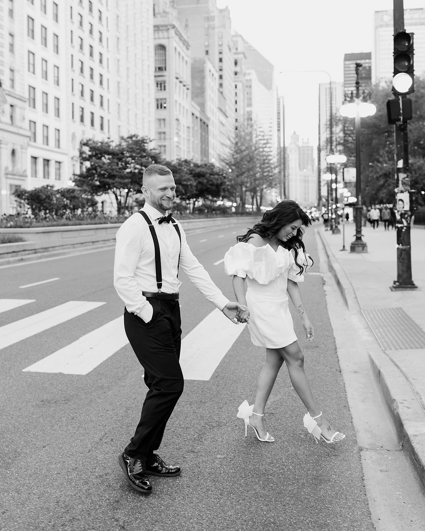 Mery and John part II (ahhh I&rsquo;m so behind in posting)!!! The second half of their engagement session was spent capturing their love, their laughter, John&rsquo;s non-cooperative suspenders (LOL), their champagne moment that got lots of honks (!