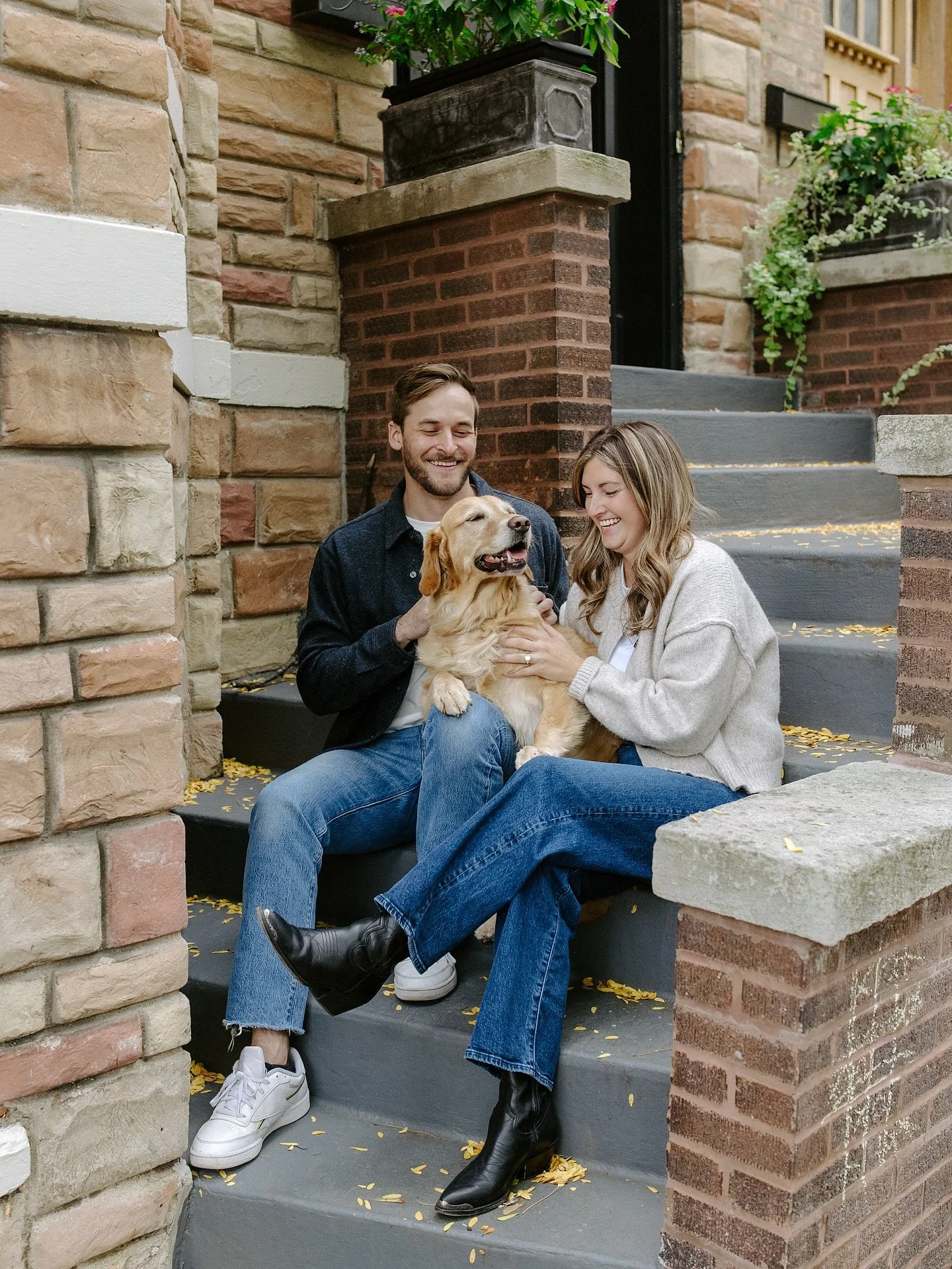 Last night was Paige &amp; Evan&rsquo;s engagement session - we had the BEST Lincoln Park afternoon capturing them (and let&rsquo;s be honest we made the entire afternoon about WINNIE GIRL)!! Winnie turned 4 yesterday, so the ongoing joke was it was 