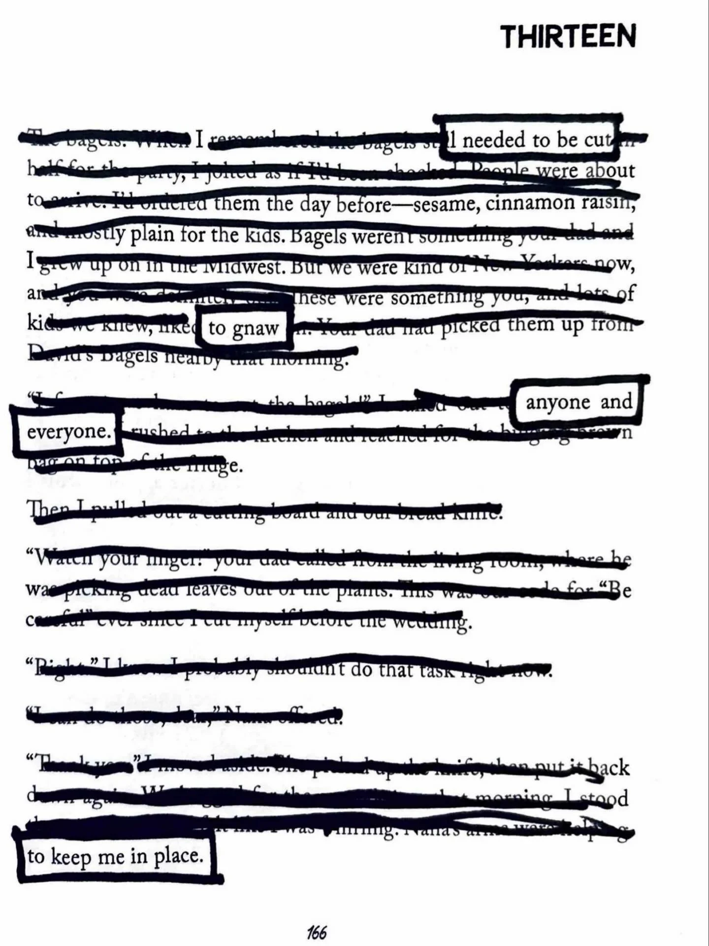 The winner of the Blackout Poetry Challenge hosted by @vine_leaves_press at the AWP conference is Julia Tagliere who created her poem using page 166 from Motion Dazzle, a memoir by Jocelyn Jane Cox. This was chosen from around 50 entries submitted by