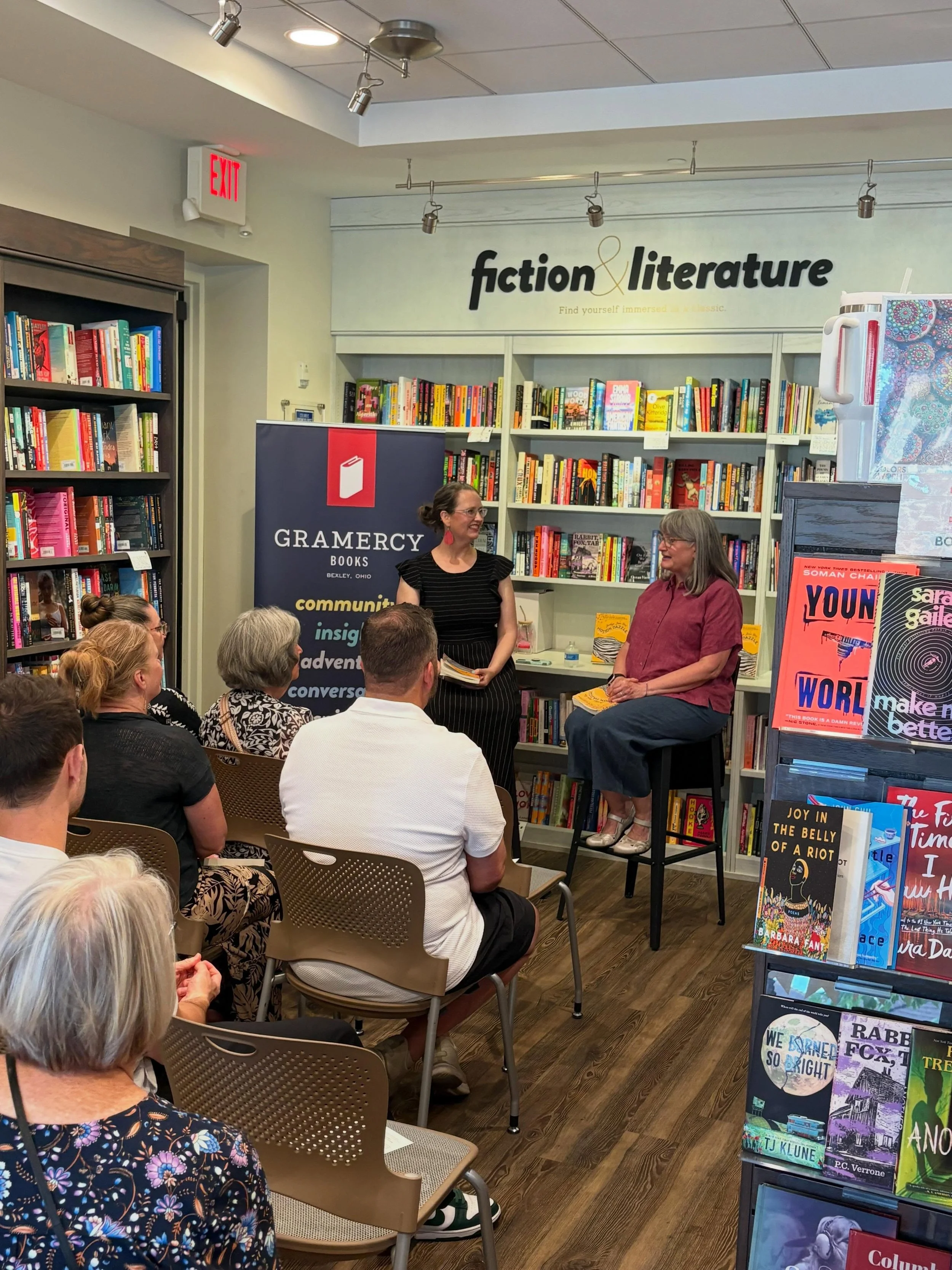 Thank you @gramercybooksbexley, @martyrossdolen, and to everyone who came out in Columbus last night! That&rsquo;s a wrap on official events for the Motion Dazzle book tour, exactly 9 months to the day it came out. What a meaningful and fun experienc