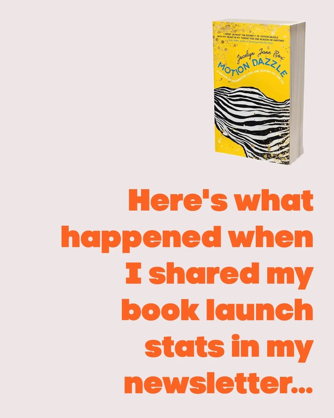 Awkward! But connecting. I only send out my newsletter once per month (or less often) but something interesting usually comes from it. This time I shred my book launch deets and lots of people responded ~ seems like something authors need to discuss 