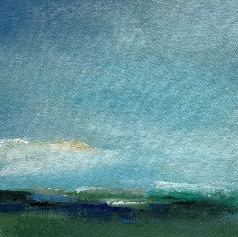 Seascape painting by Mary burtenshaw_into the waves.JPG