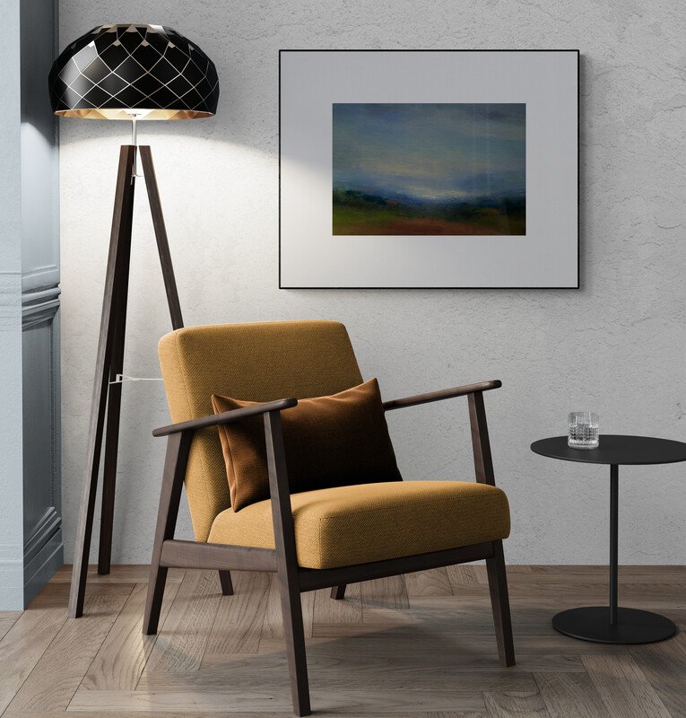 Remembering the essence of the Surrey landscape with this new painting ‘Dew on the Downs’.
