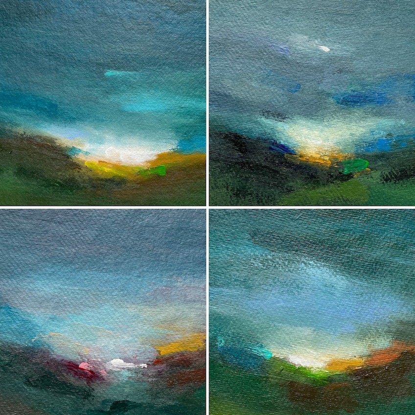 Which small painting on paper is perfect for you and your space?