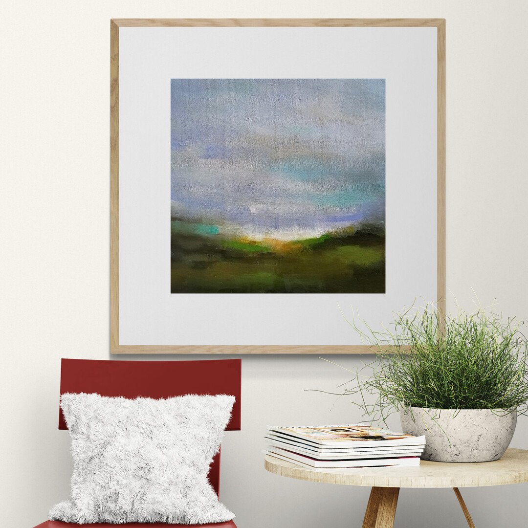 Acrylic landscape painting of the day is: Oncoming Dusk