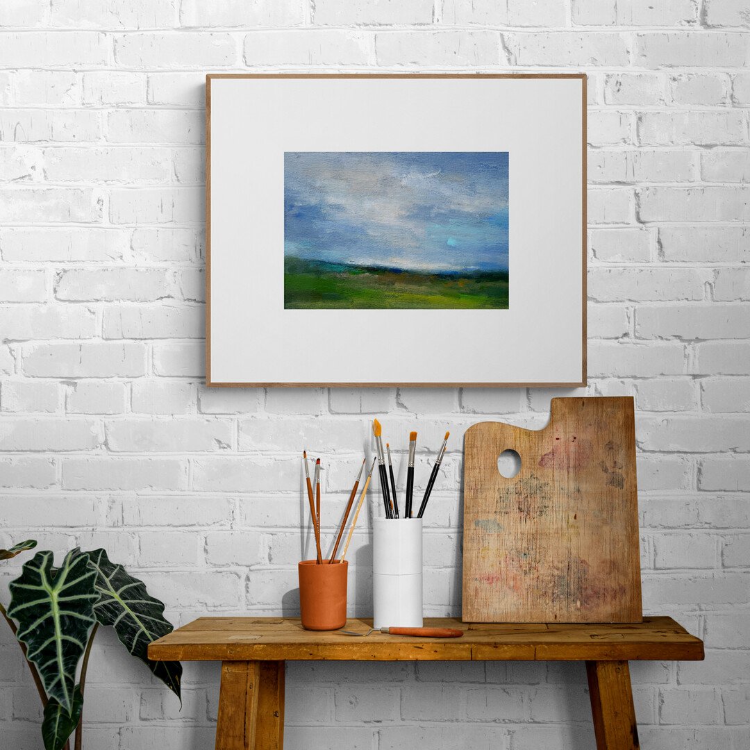 My new painting: Daybreak on the Downs