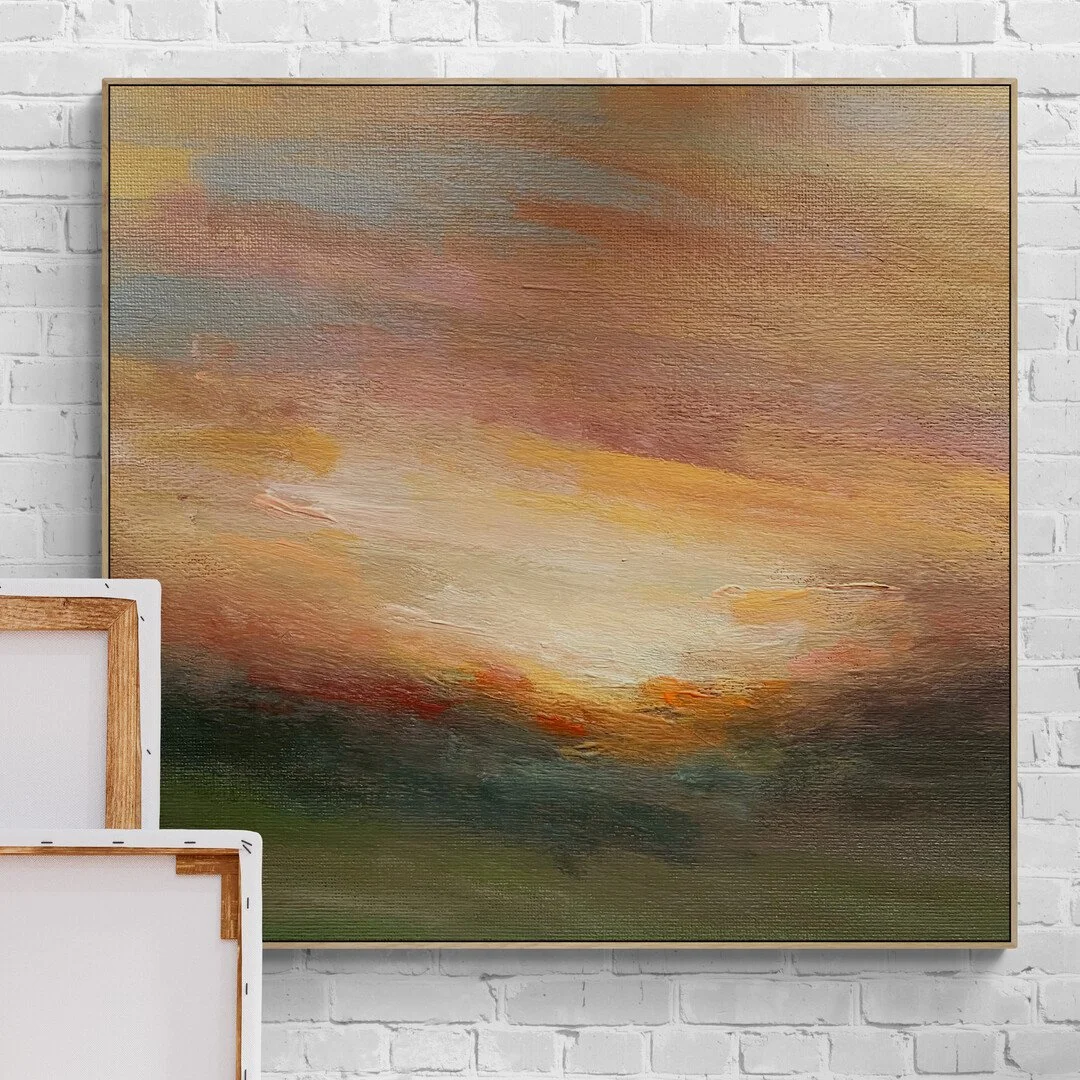 Today’s beautiful sunset painting is: Sunset Descent