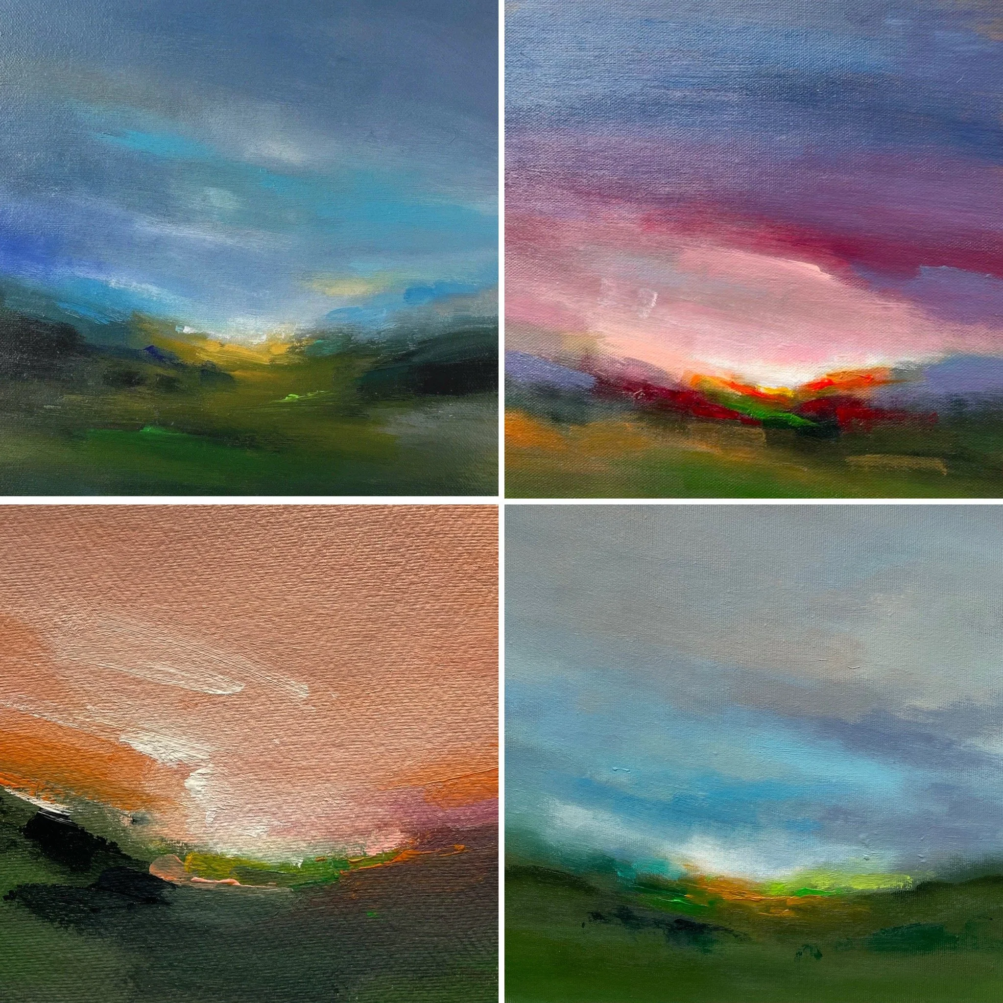 Continuing my abstract series of Spring paintings