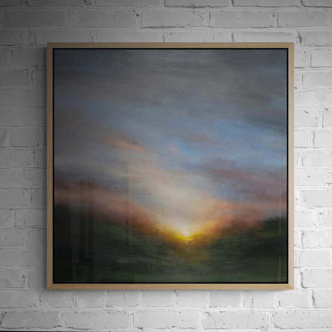 This stunning impressionist painting showing the beauty of the evening light.