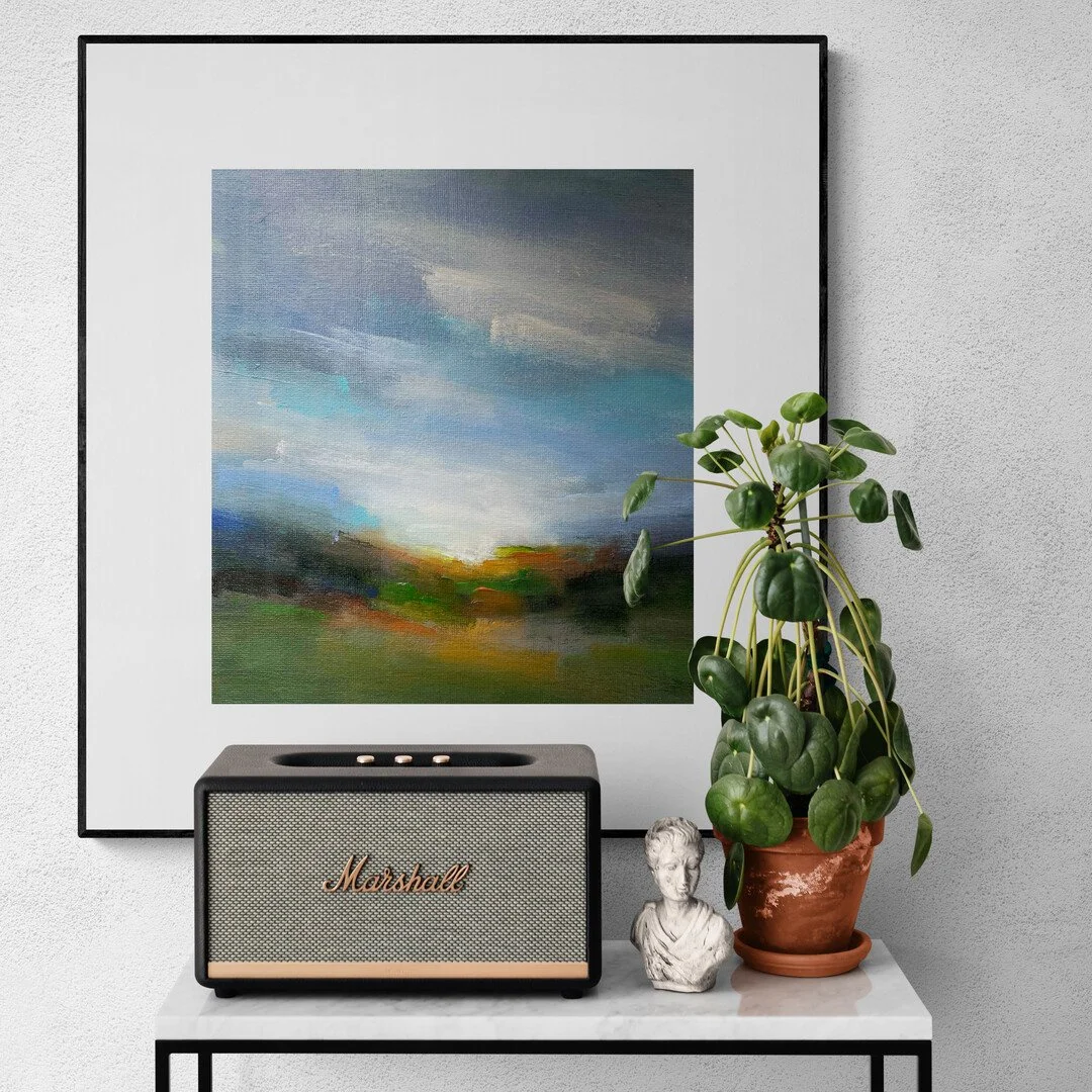 Shifting light and expressive brushstrokes.  