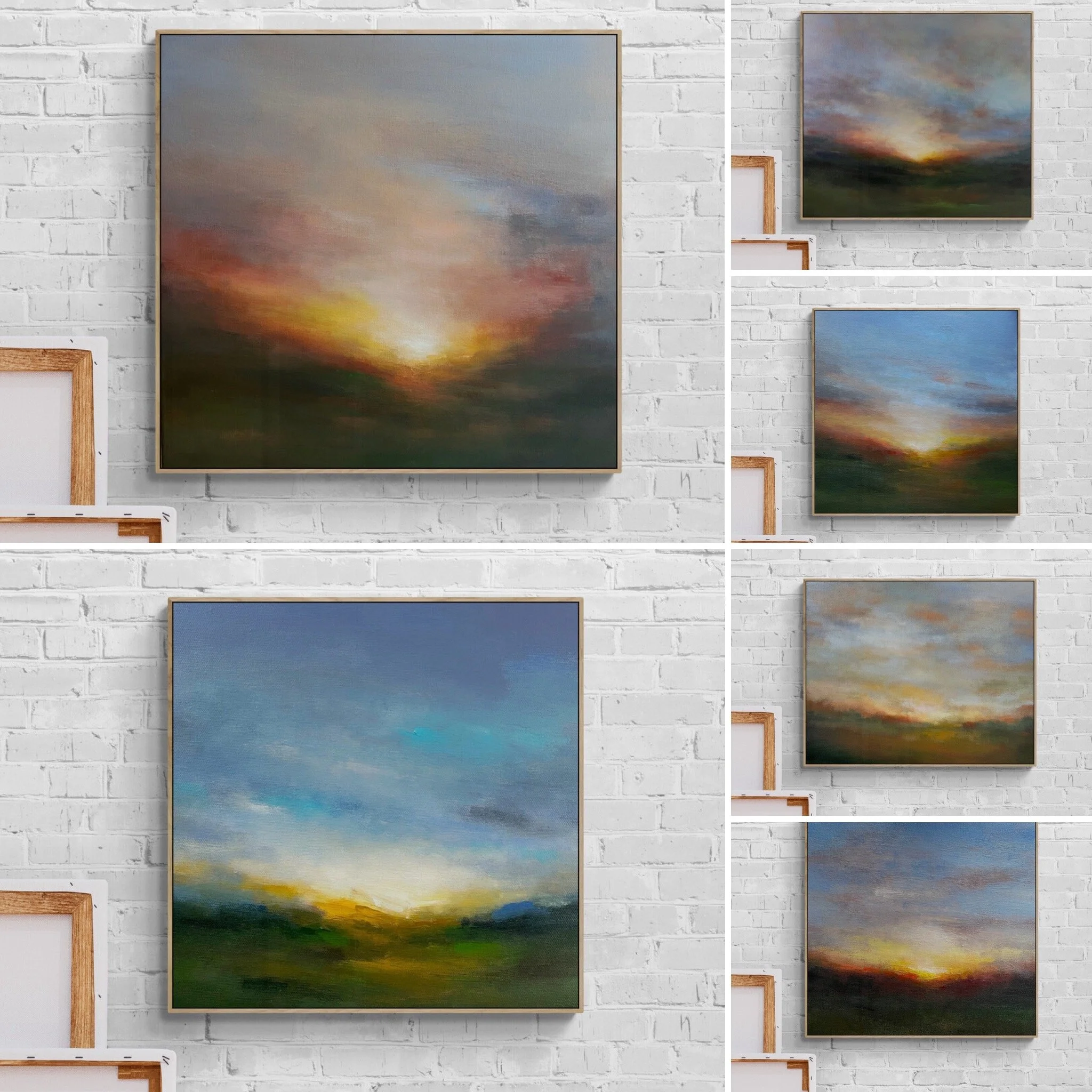 Transform your space with these two new landscape paintings.