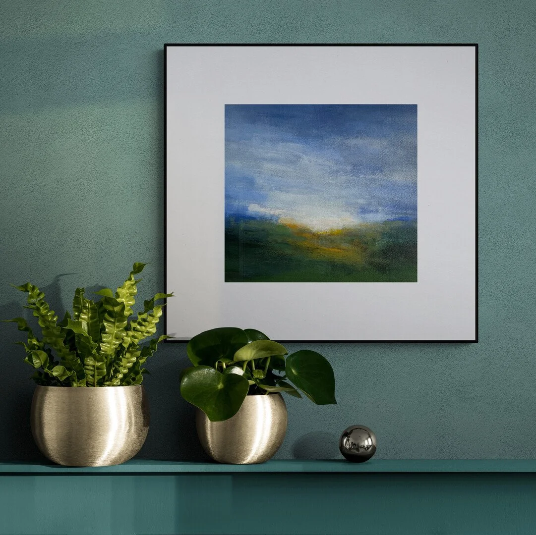How this unique abstract landscape painting would enhance your home.