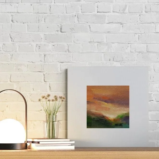 Small works on paper: a selection of abstract landscape paintings