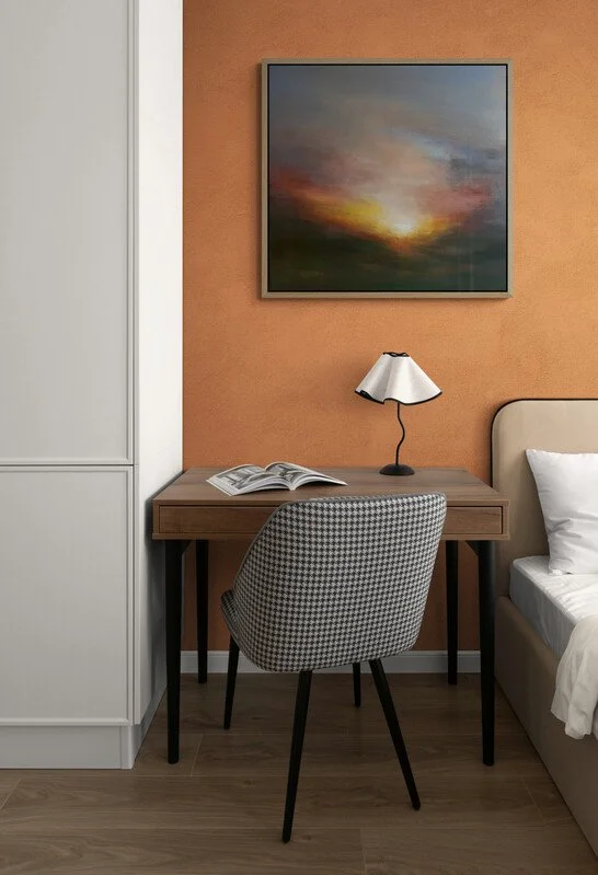 Morning Shimmer landscape impressionist painting by  Mary Burtenshaw