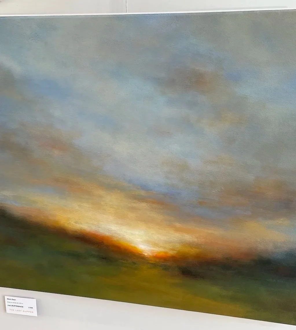 Silent Dawn large impressionist painting by Mary Burtenshaw