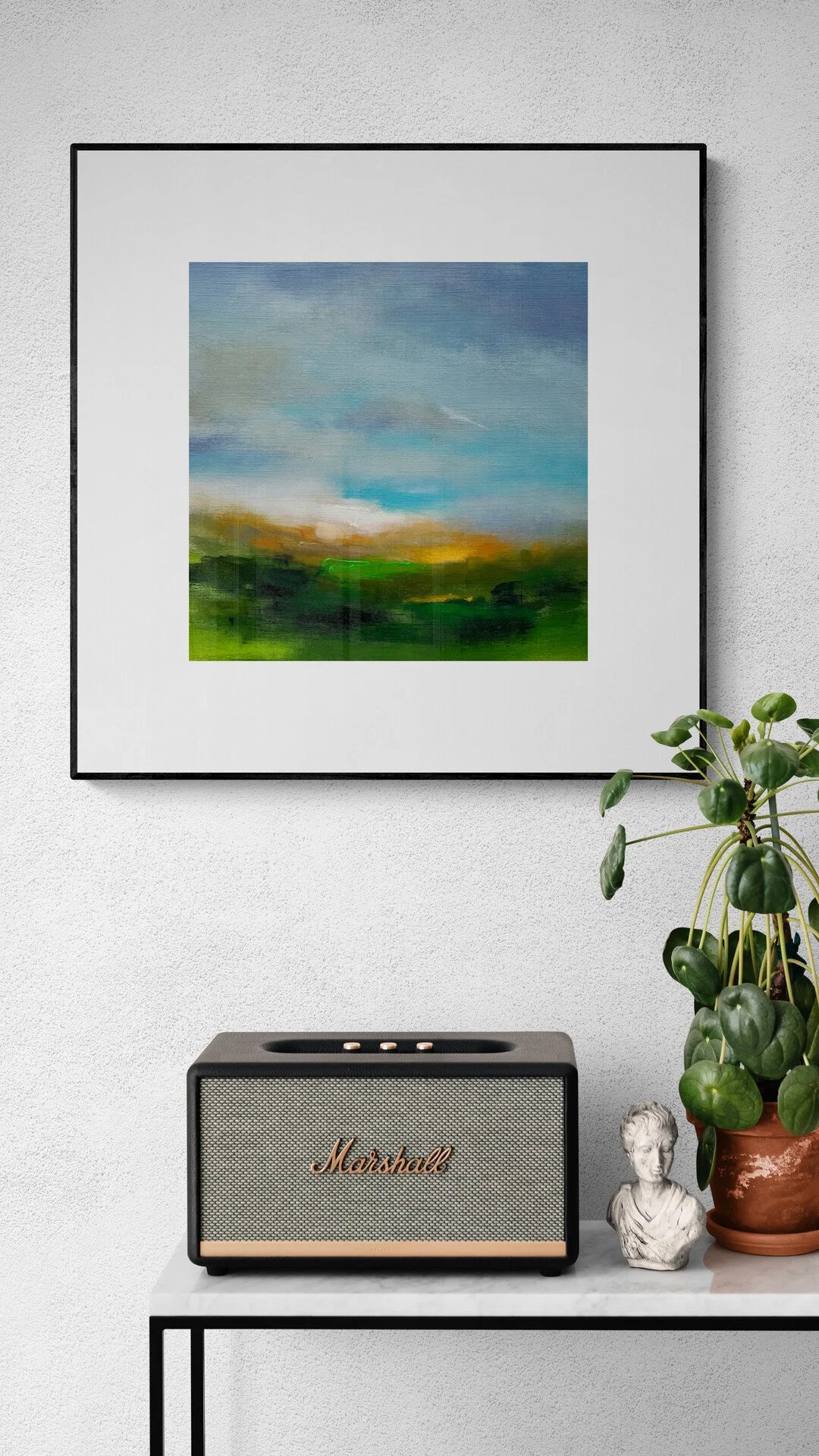 Rustic Breeze small landscape painting by Mary Burtenshaw